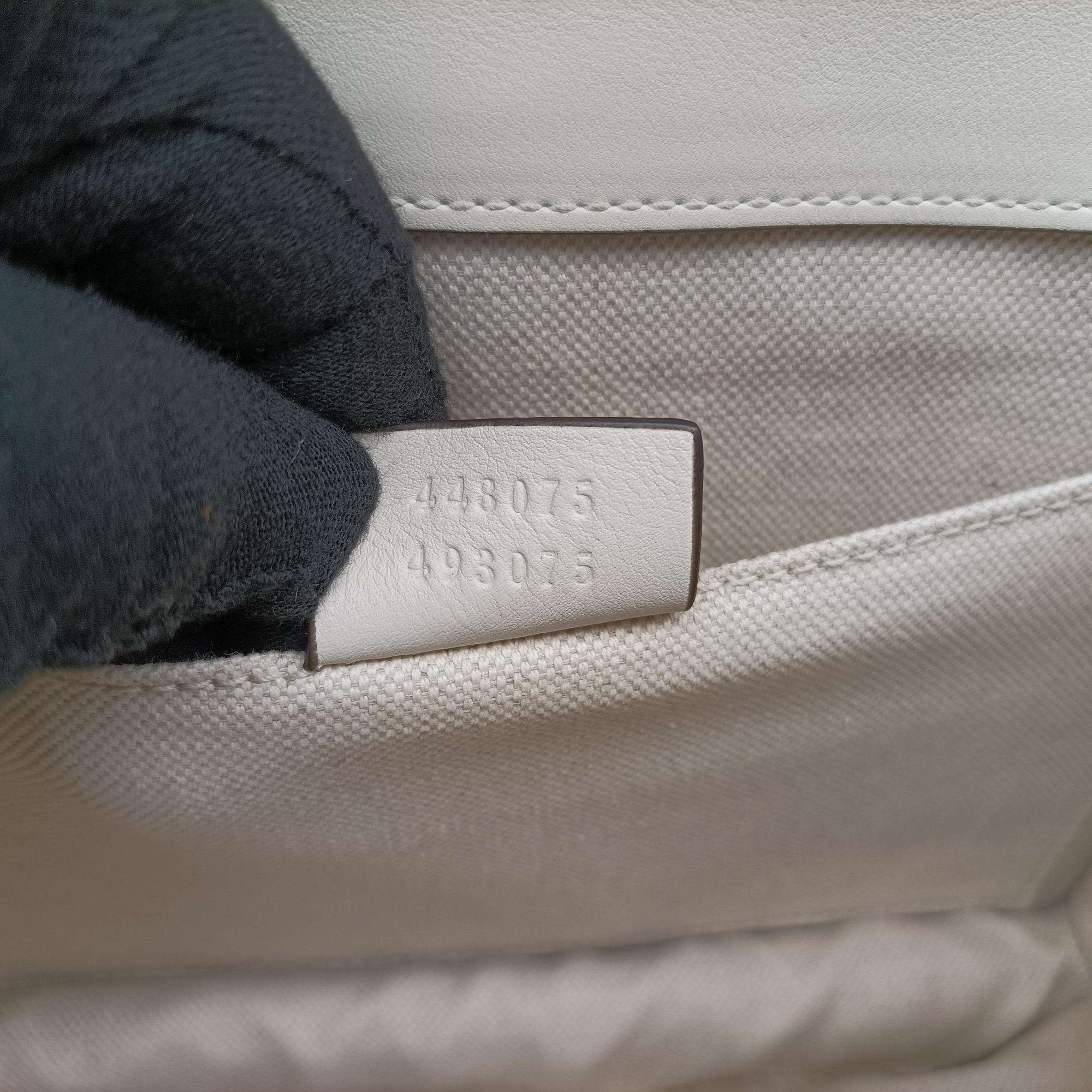 Secondhand Gucci Dionysus bamboo White×navy×red Leather 448075 shoulderbag | stylenewstar