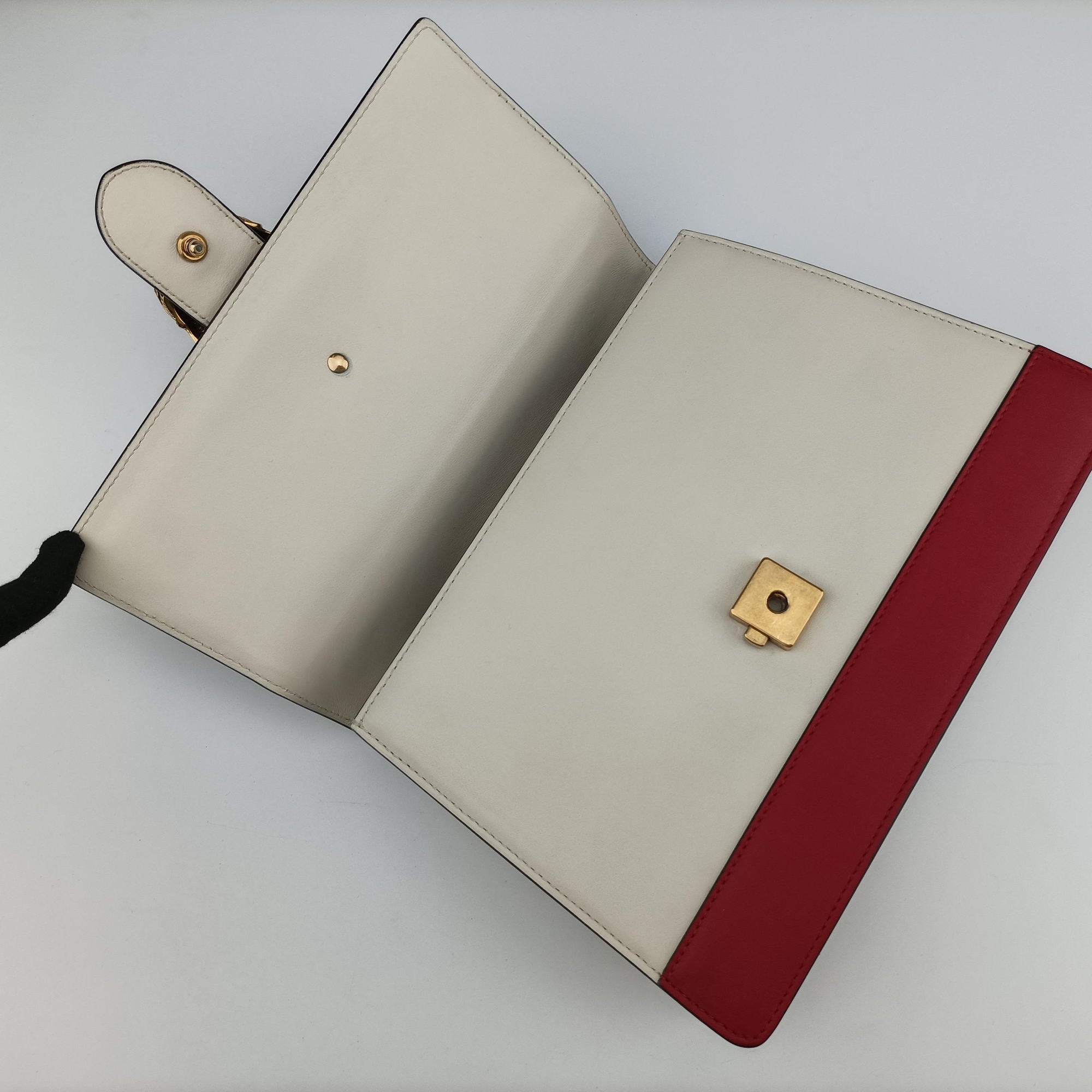 Secondhand Gucci Dionysus bamboo White×navy×red Leather 448075 shoulderbag | stylenewstar