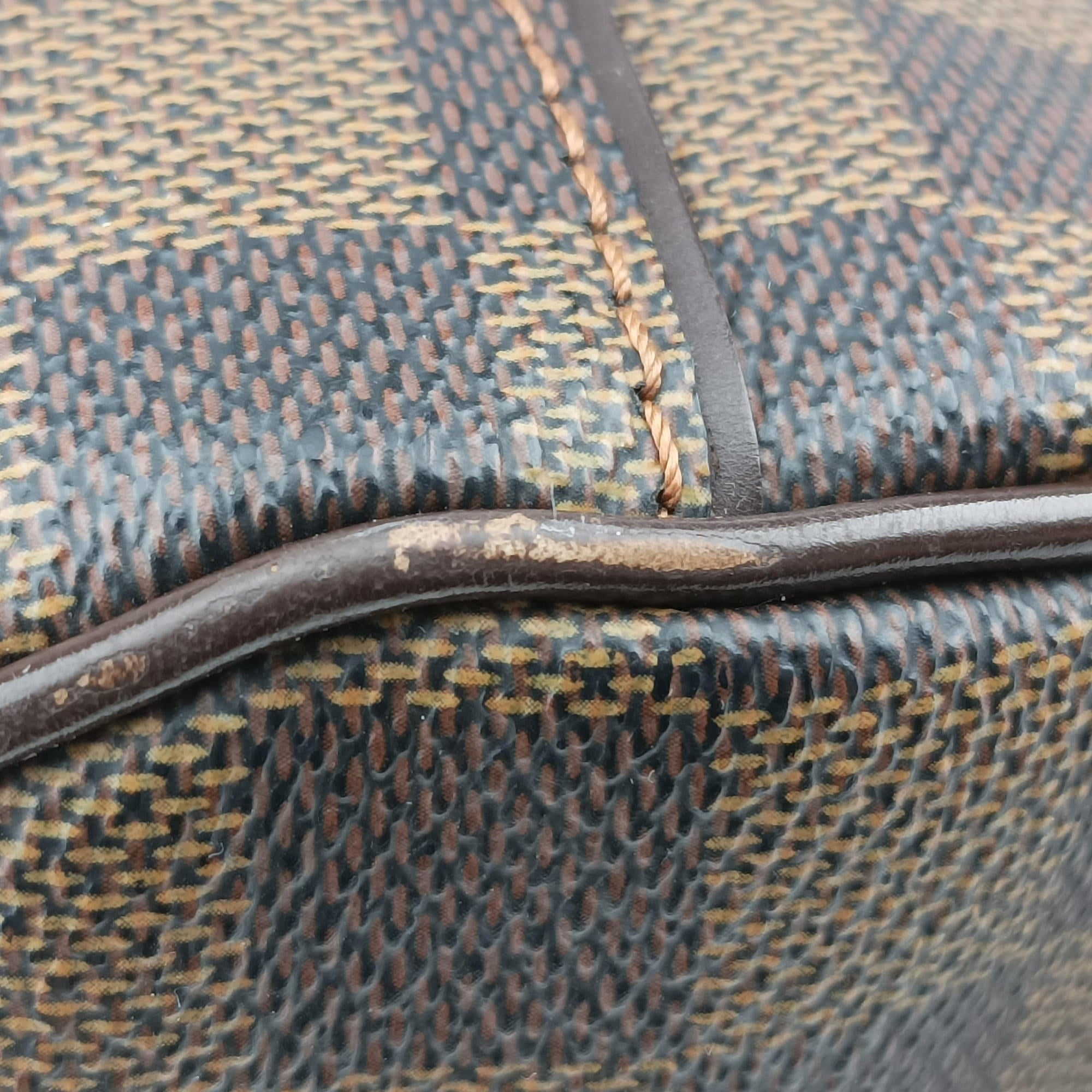 Pre-owned Louis Vuitton DUOMO EBENE Damier Canvas N60008 shoulderbag | stylenewstar