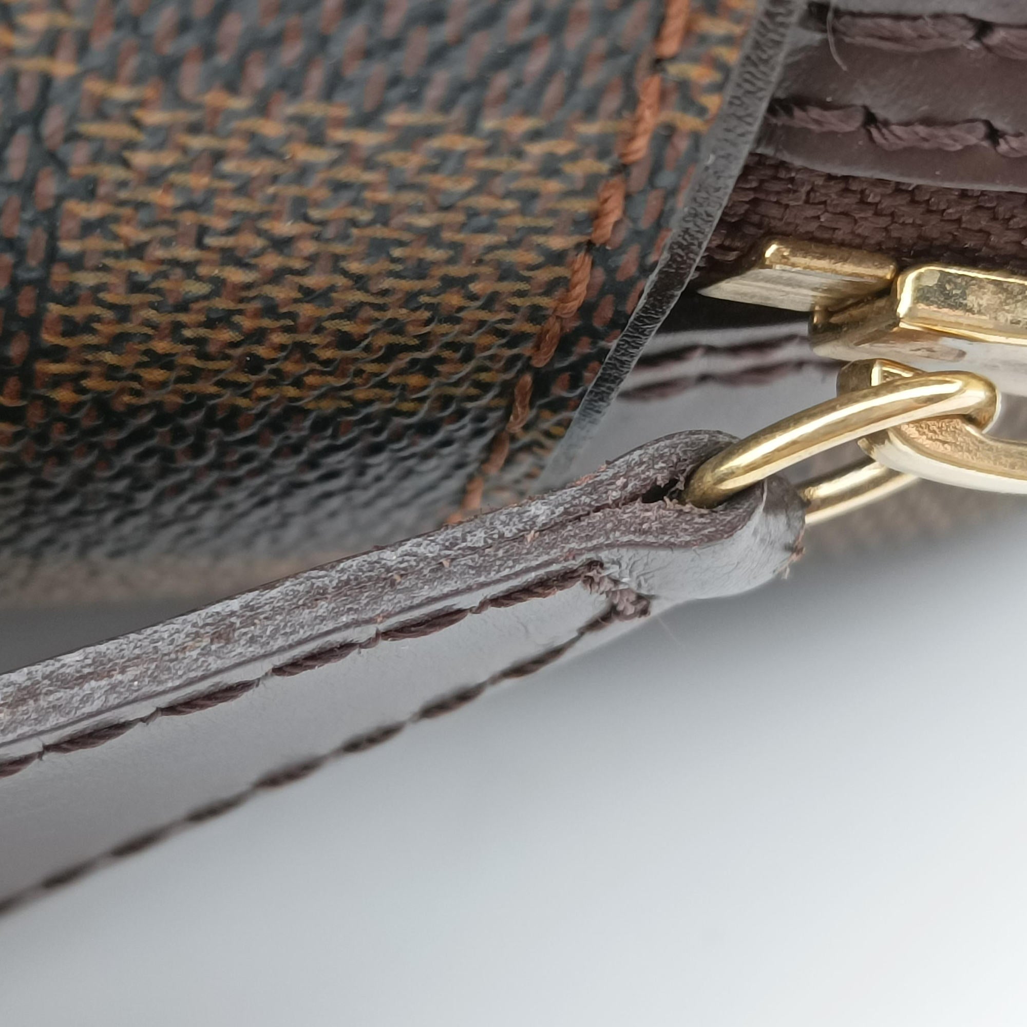 Pre-owned Louis Vuitton DUOMO EBENE Damier Canvas N60008 shoulderbag | stylenewstar