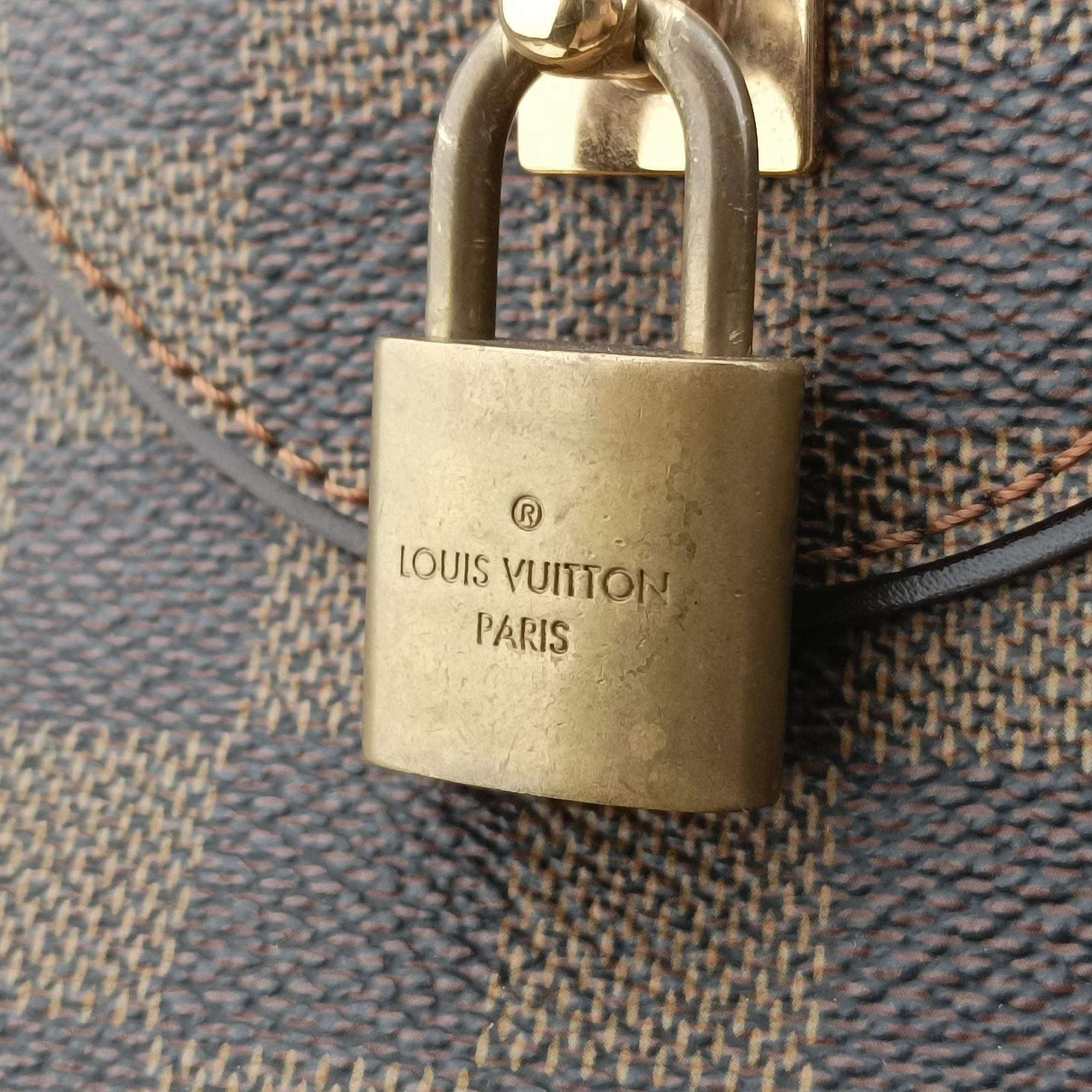 Pre-owned Louis Vuitton DUOMO EBENE Damier Canvas N60008 shoulderbag | stylenewstar