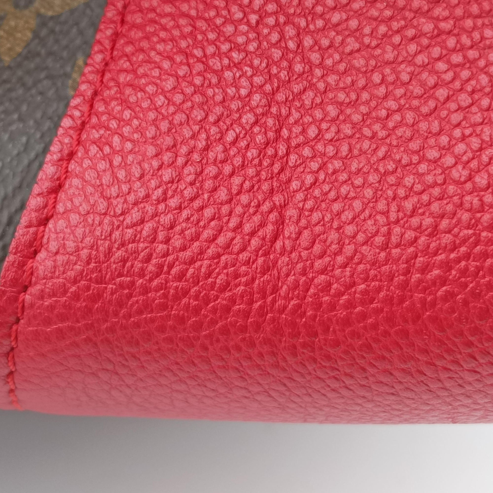 Pre-owned Louis Vuitton FLANDRIN Brown×CERISE Monogram Canvas×calf leather M41596 shoulderbag | stylenewstar