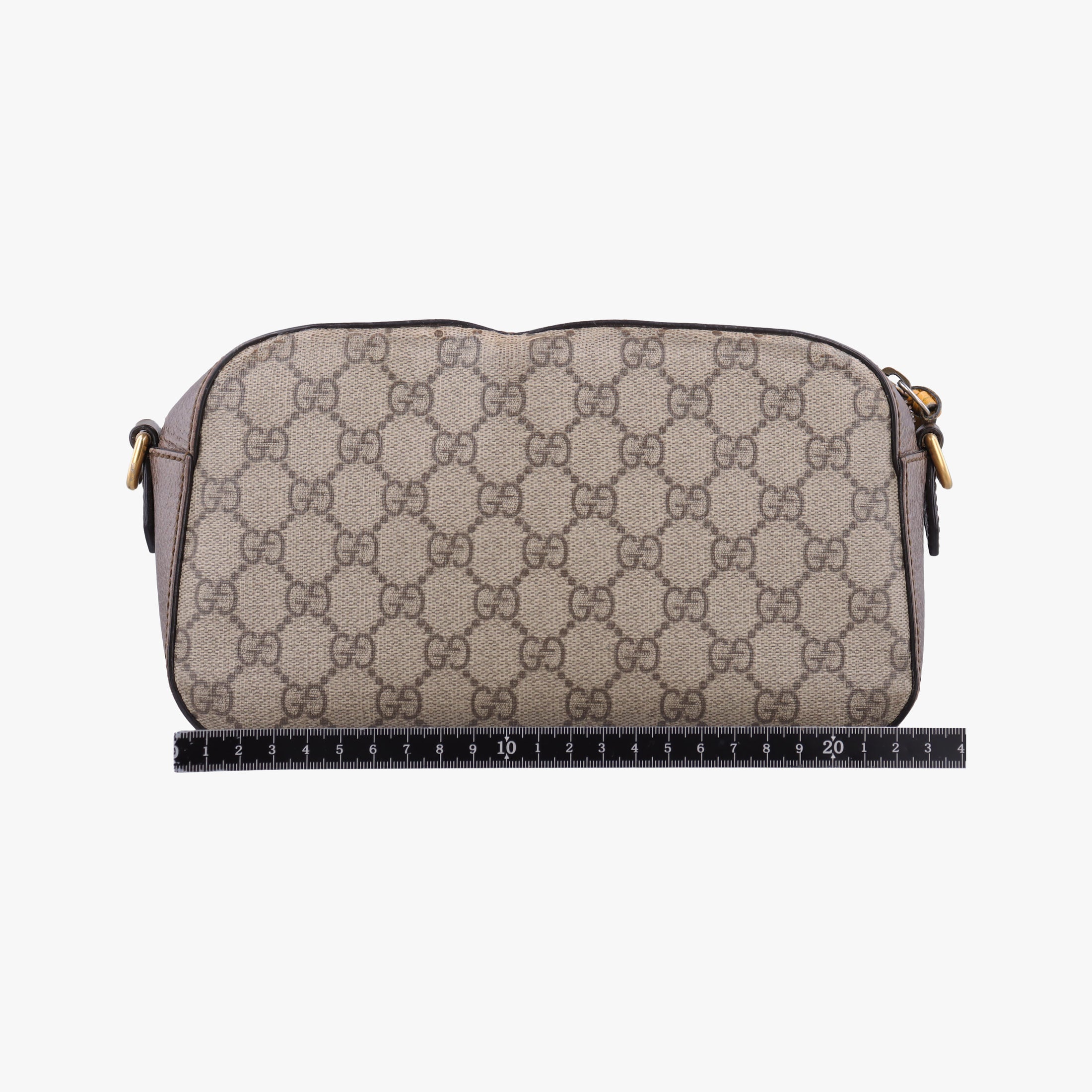 Pre-owned Gucci Neo Messenger beige×brown PVC coated canvas ×Leather 476466 shoulderbag | stylenewstar