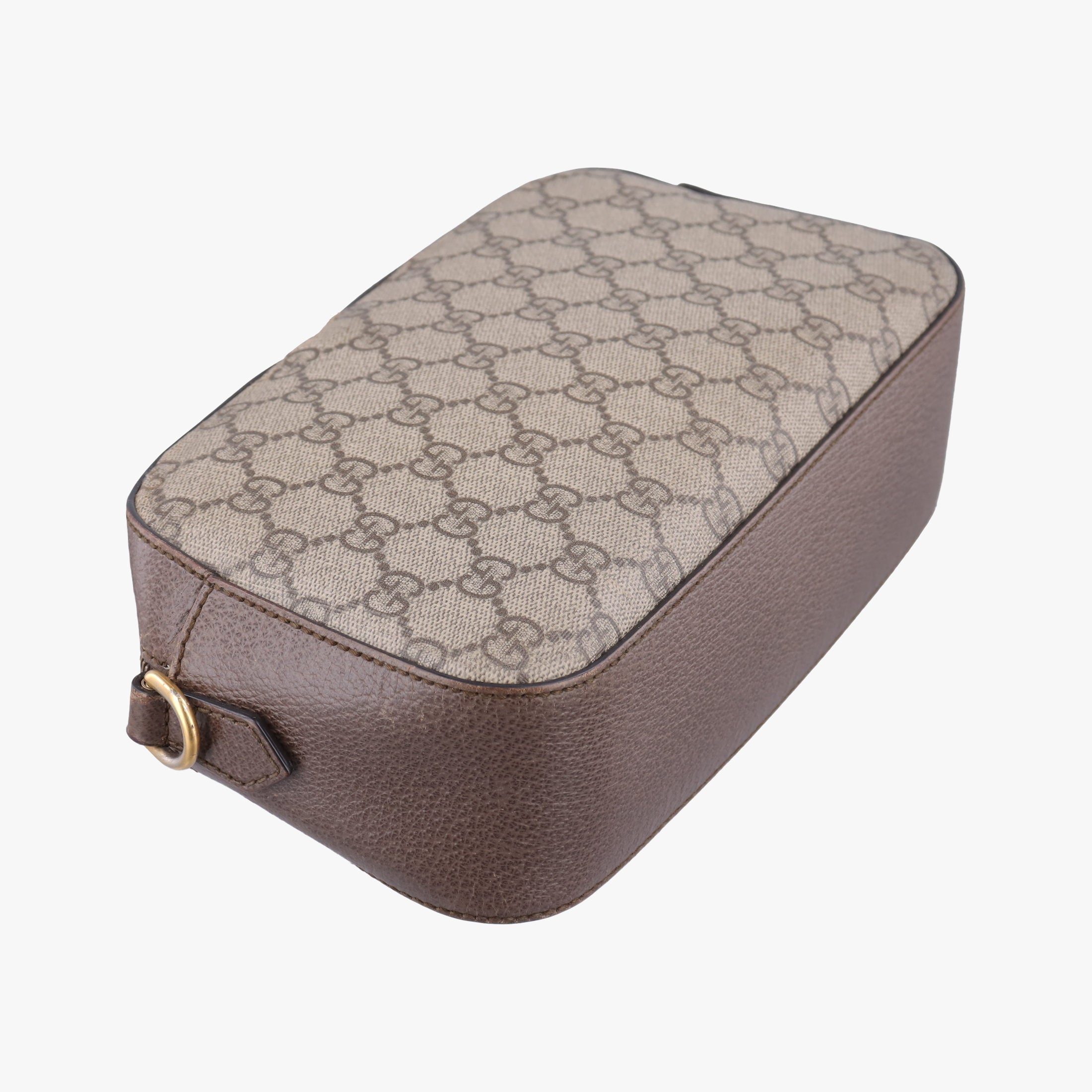Pre-owned Gucci Neo Messenger beige×brown PVC coated canvas ×Leather 476466 shoulderbag | stylenewstar