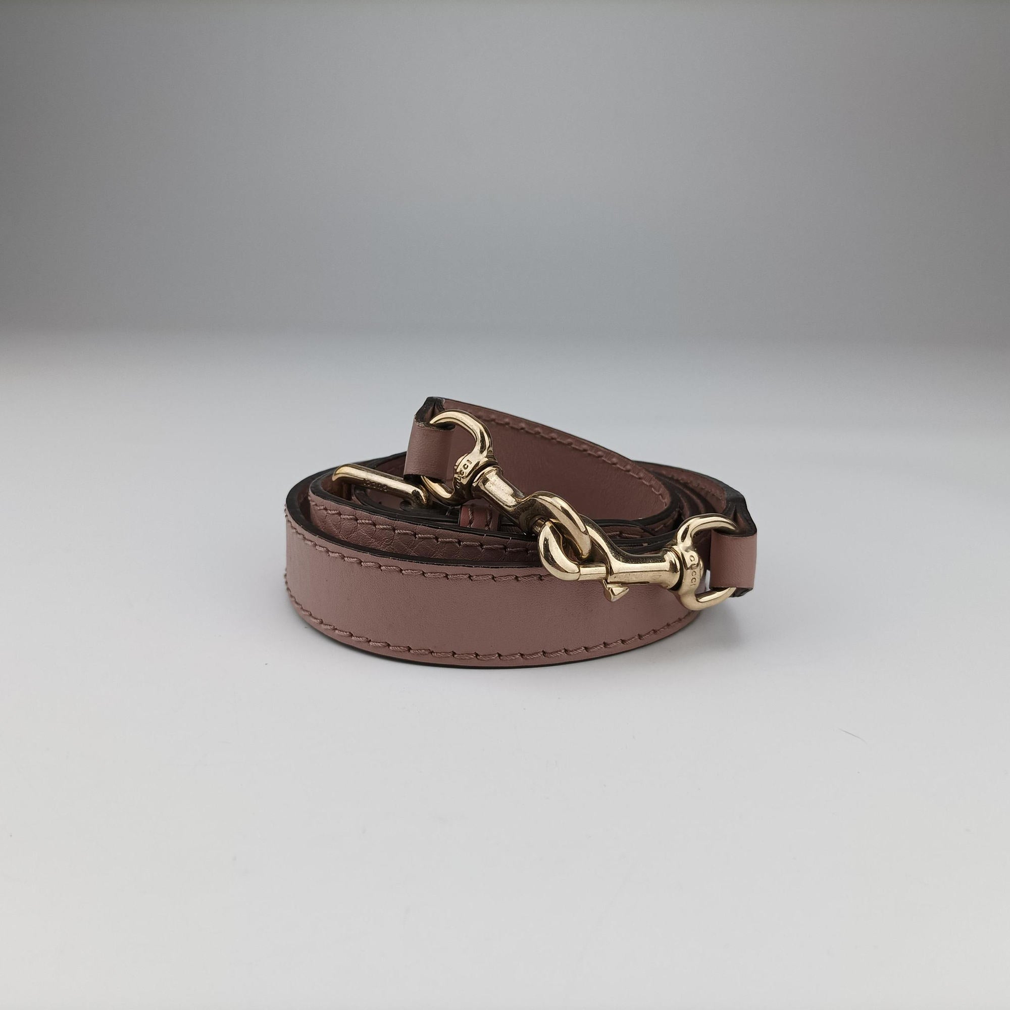 Pre-owned Gucci Sherry Line Beige×pink×blue canvas×leather 247205 shoulderbag | stylenewstar