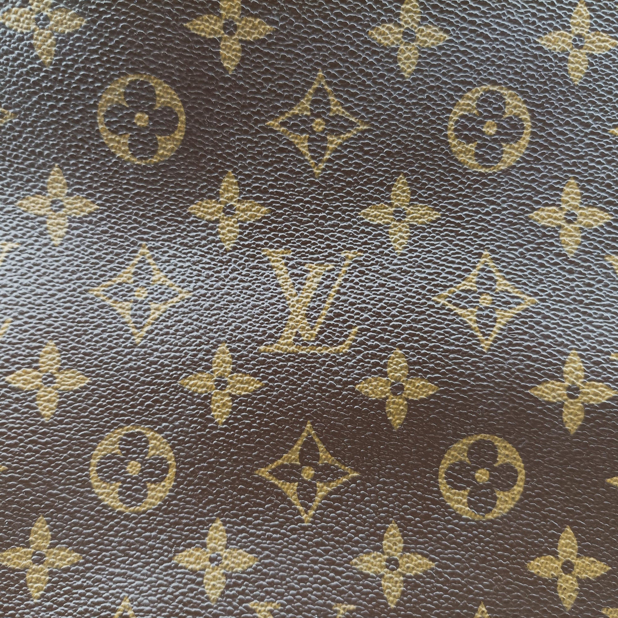 Pre-owned Louis Vuitton KITAN brown×black Monogram Canvas×calf leather M40388 handbag | stylenewstar