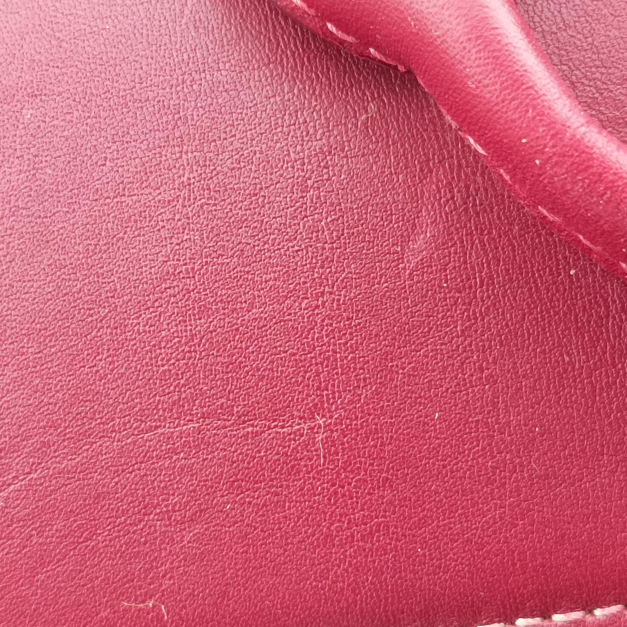 Pre-owned Bottega Veneta The Arco mini Burgundy Leather  shoulderbag | stylenewstar
