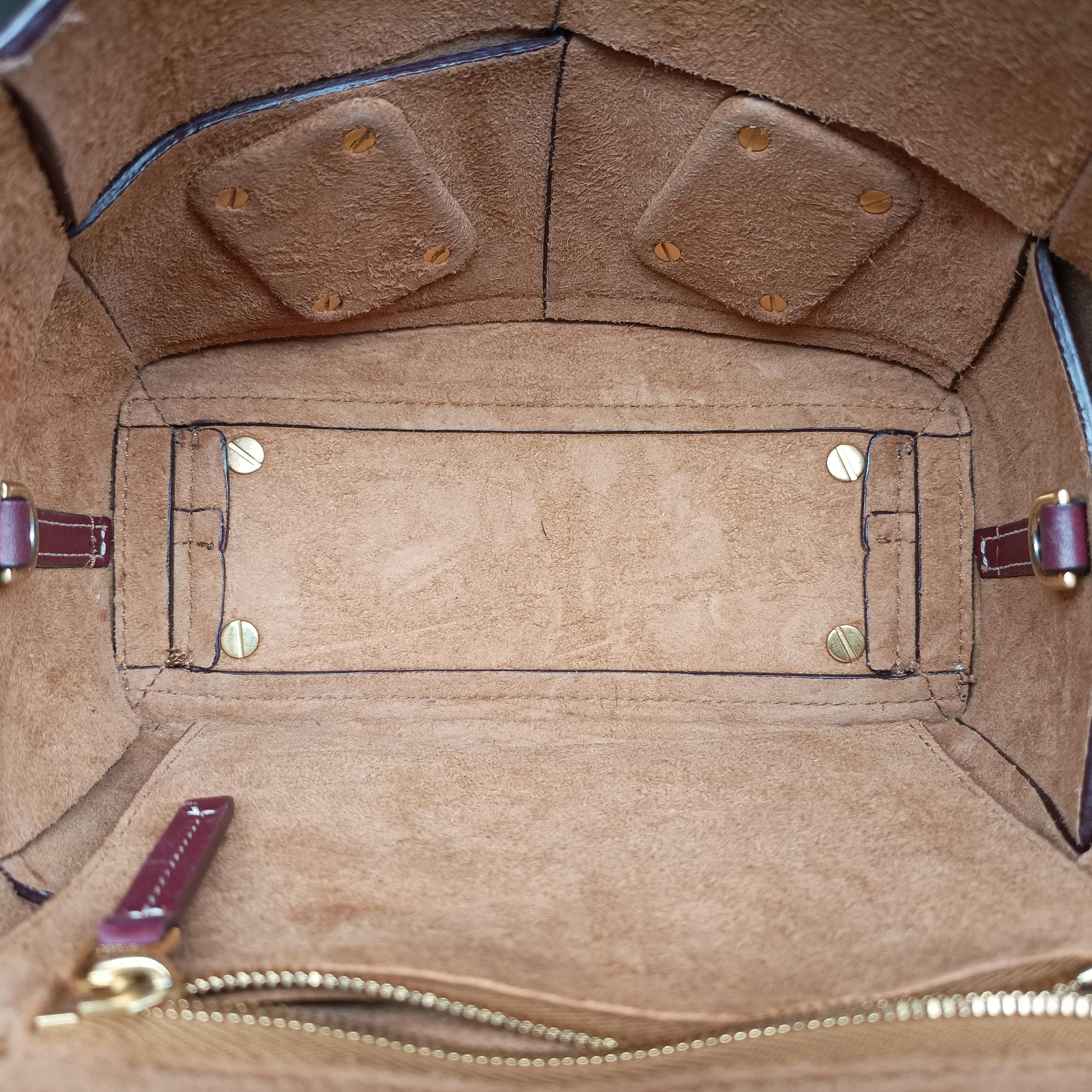 Pre-owned Bottega Veneta The Arco mini Burgundy Leather  shoulderbag | stylenewstar