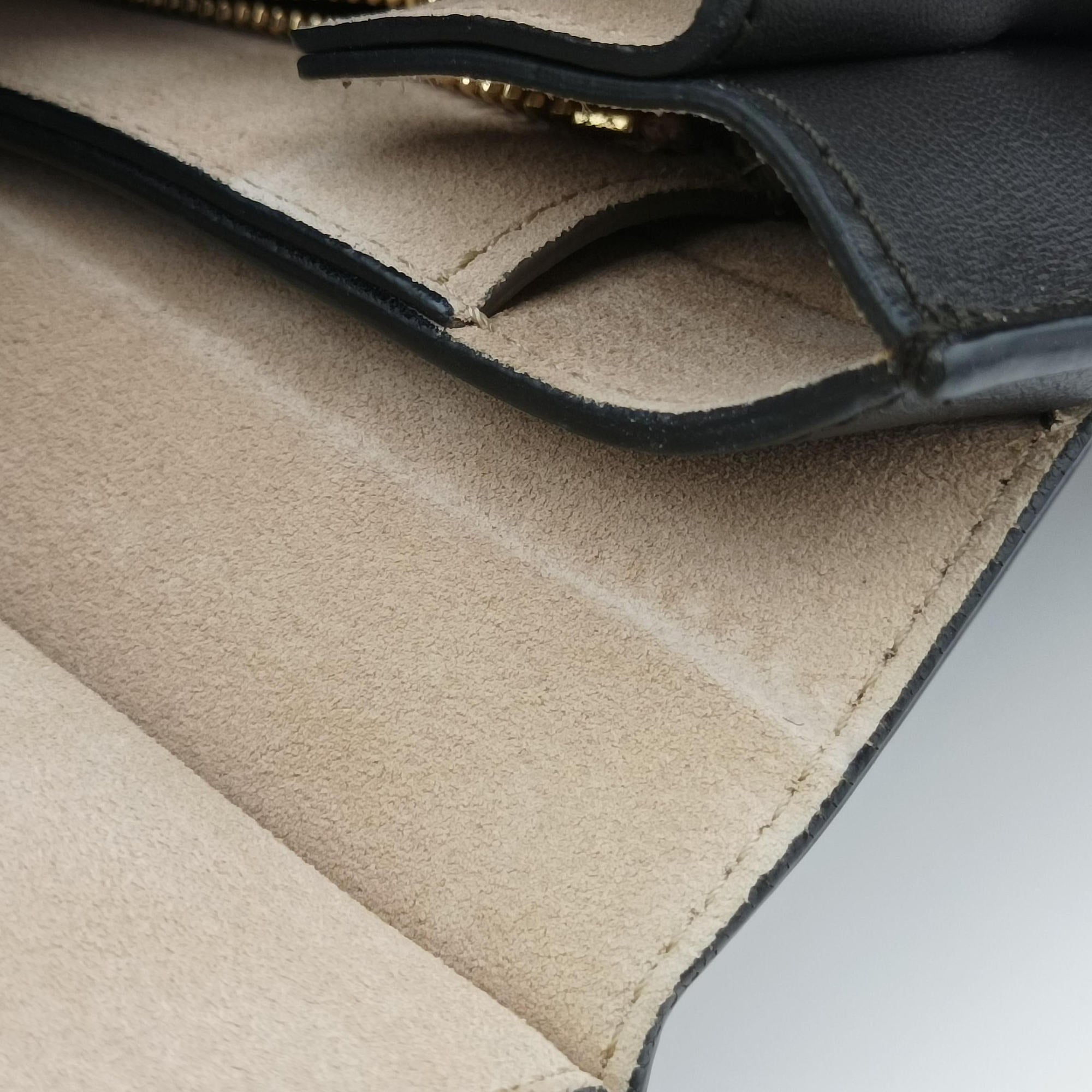 Pre-owned Chloe FAYE Black×multicolor Leather  shoulderbag | stylenewstar