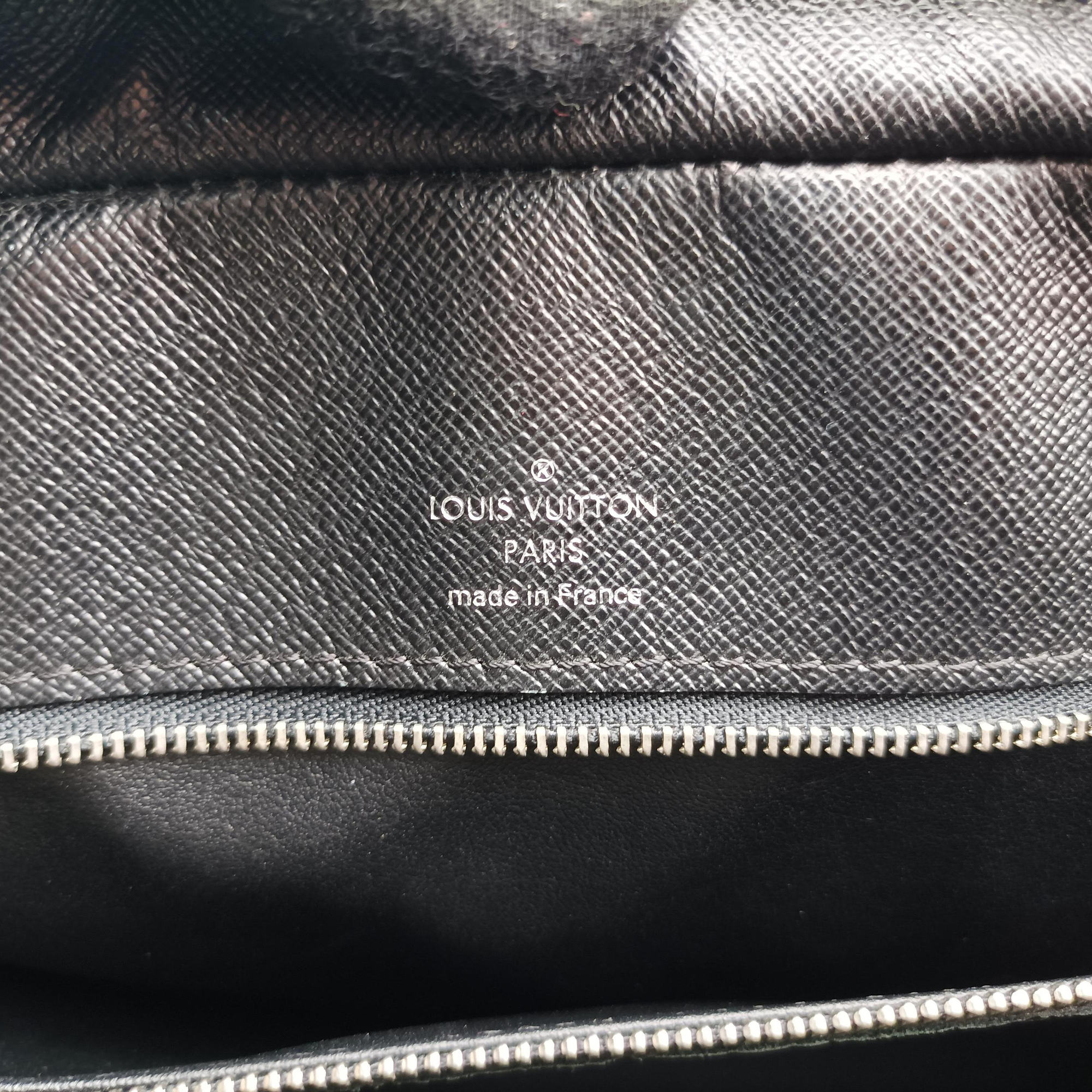 Pre-owned Louis Vuitton Porto Document Voyage Black Epi M59162 handbag | stylenewstar