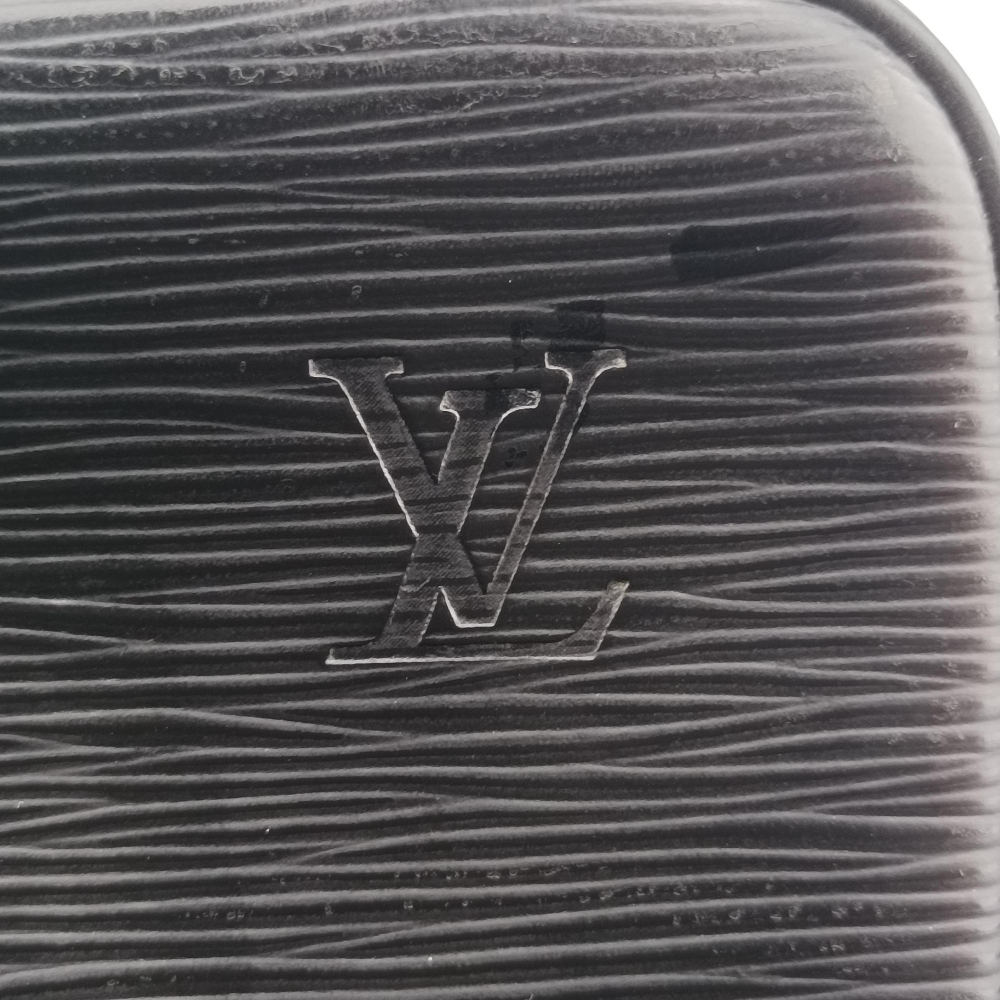 Pre-owned Louis Vuitton Porto Document Voyage Black Epi M59162 handbag | stylenewstar