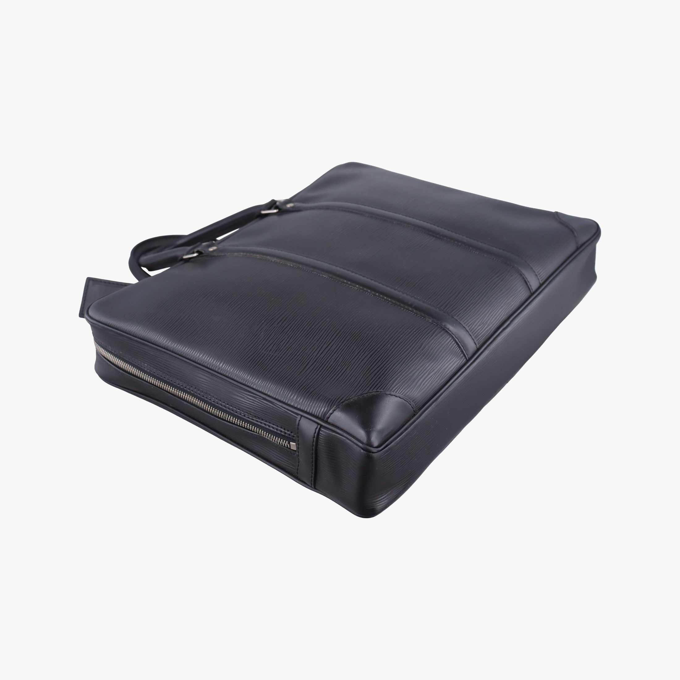 Pre-owned Louis Vuitton Porto Document Voyage Black Epi M59162 handbag | stylenewstar