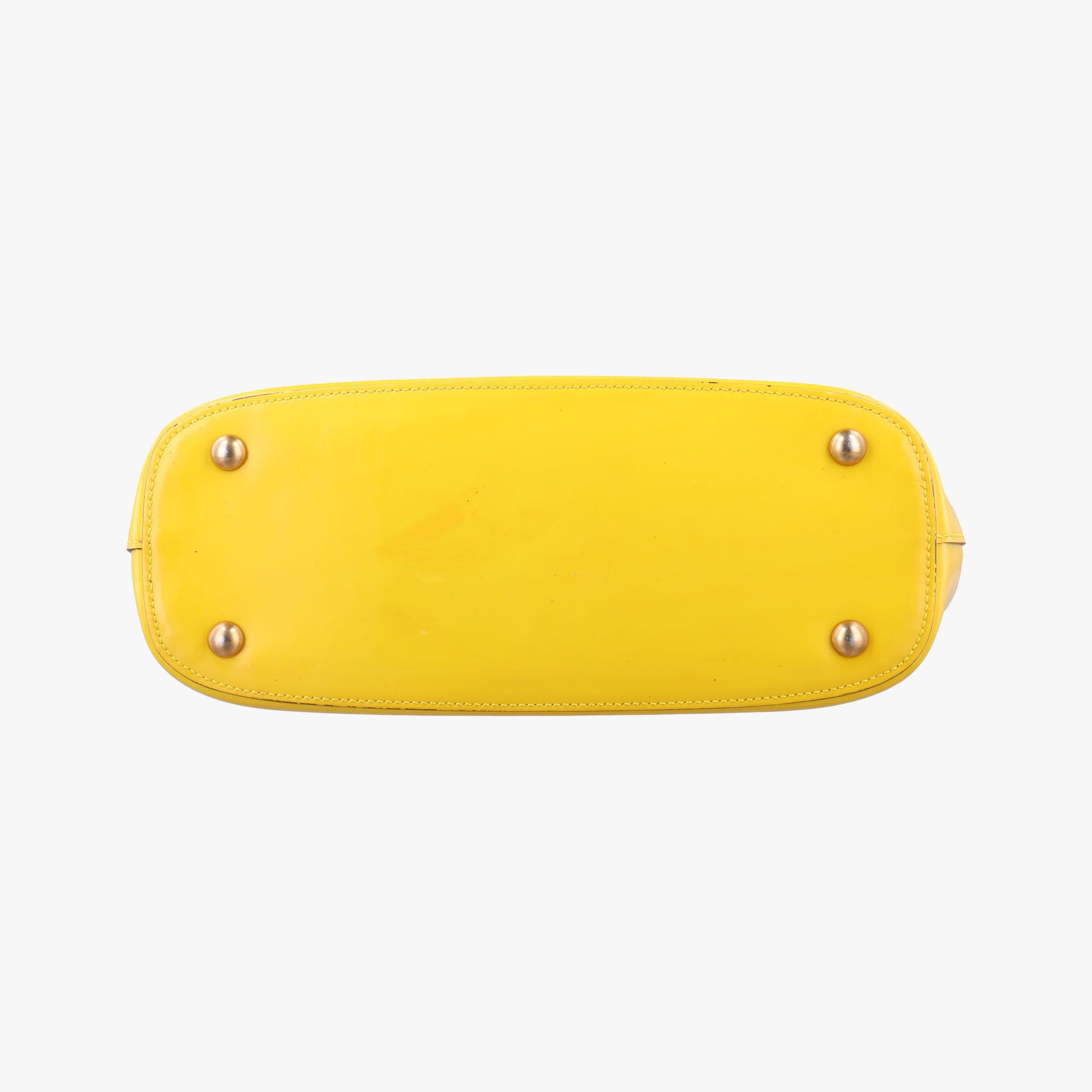 Pre-owned Gucci Bright Bit Yellow Patent 371925 shoulderbag | stylenewstar