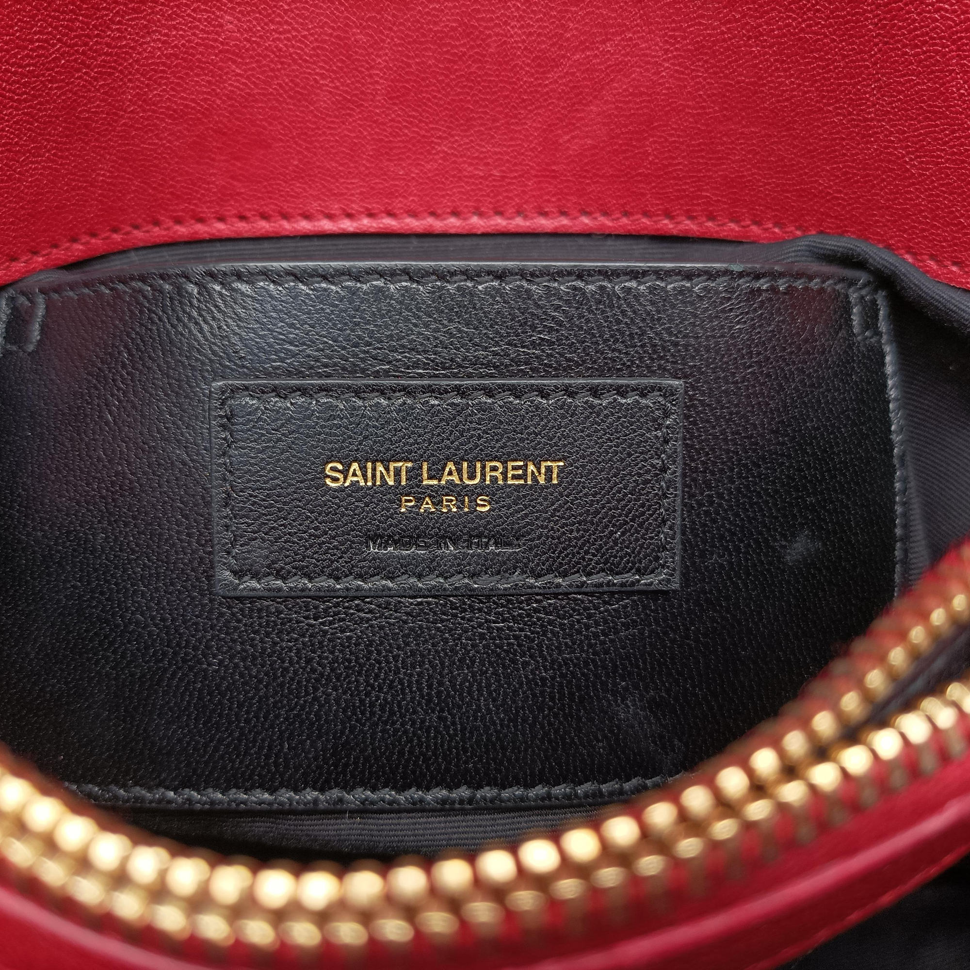 Vintage Yves Saint Laurent COLLEGE Red Leather 428056 shoulderbag | stylenewstar