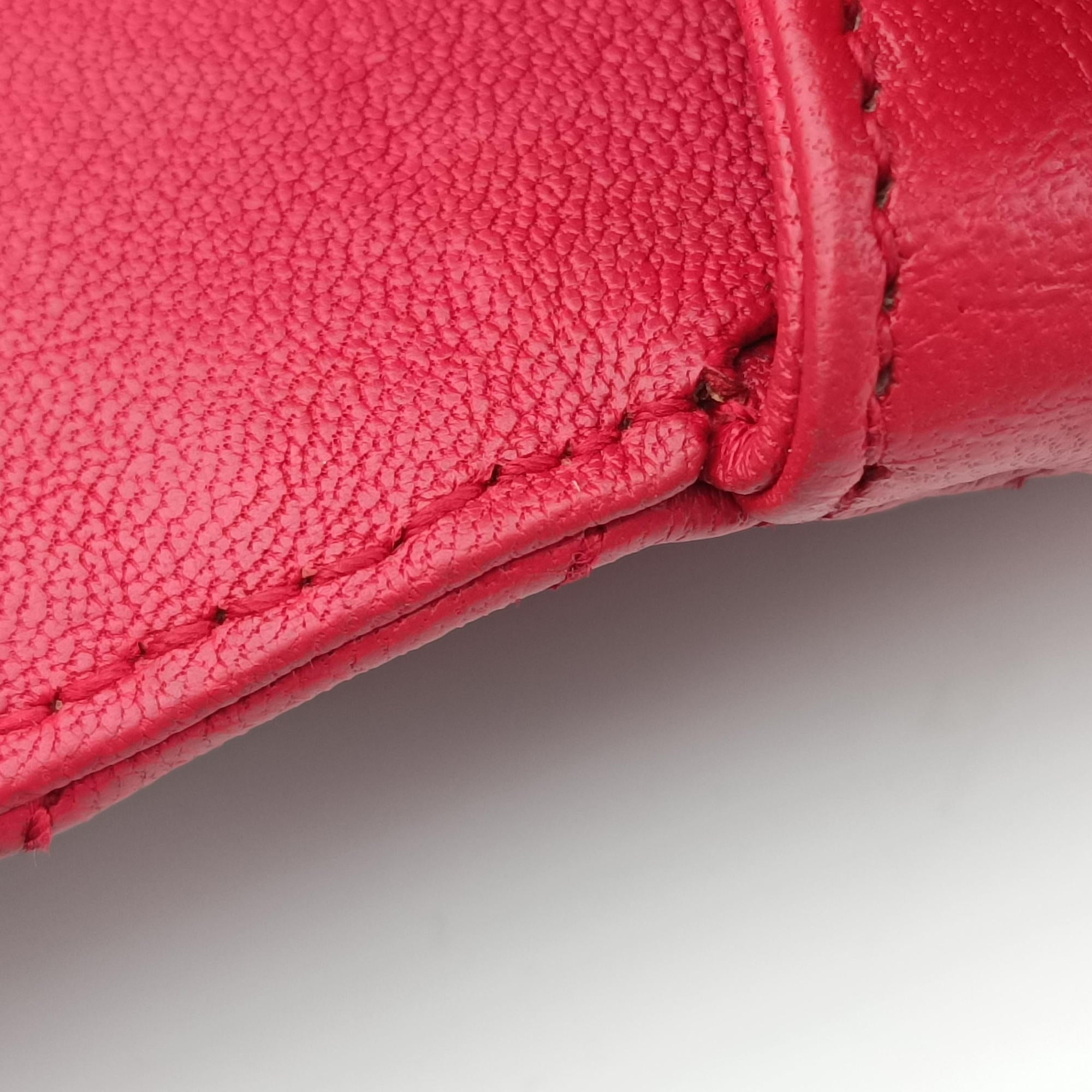 Vintage Yves Saint Laurent COLLEGE Red Leather 428056 shoulderbag | stylenewstar