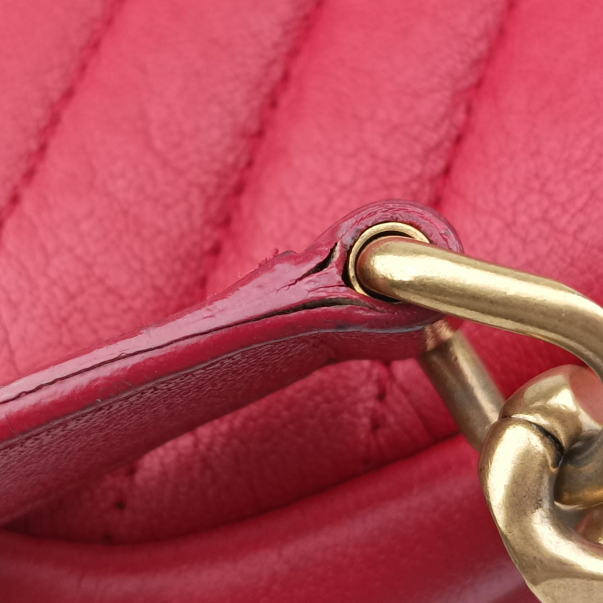 Vintage Yves Saint Laurent COLLEGE Red Leather 428056 shoulderbag | stylenewstar