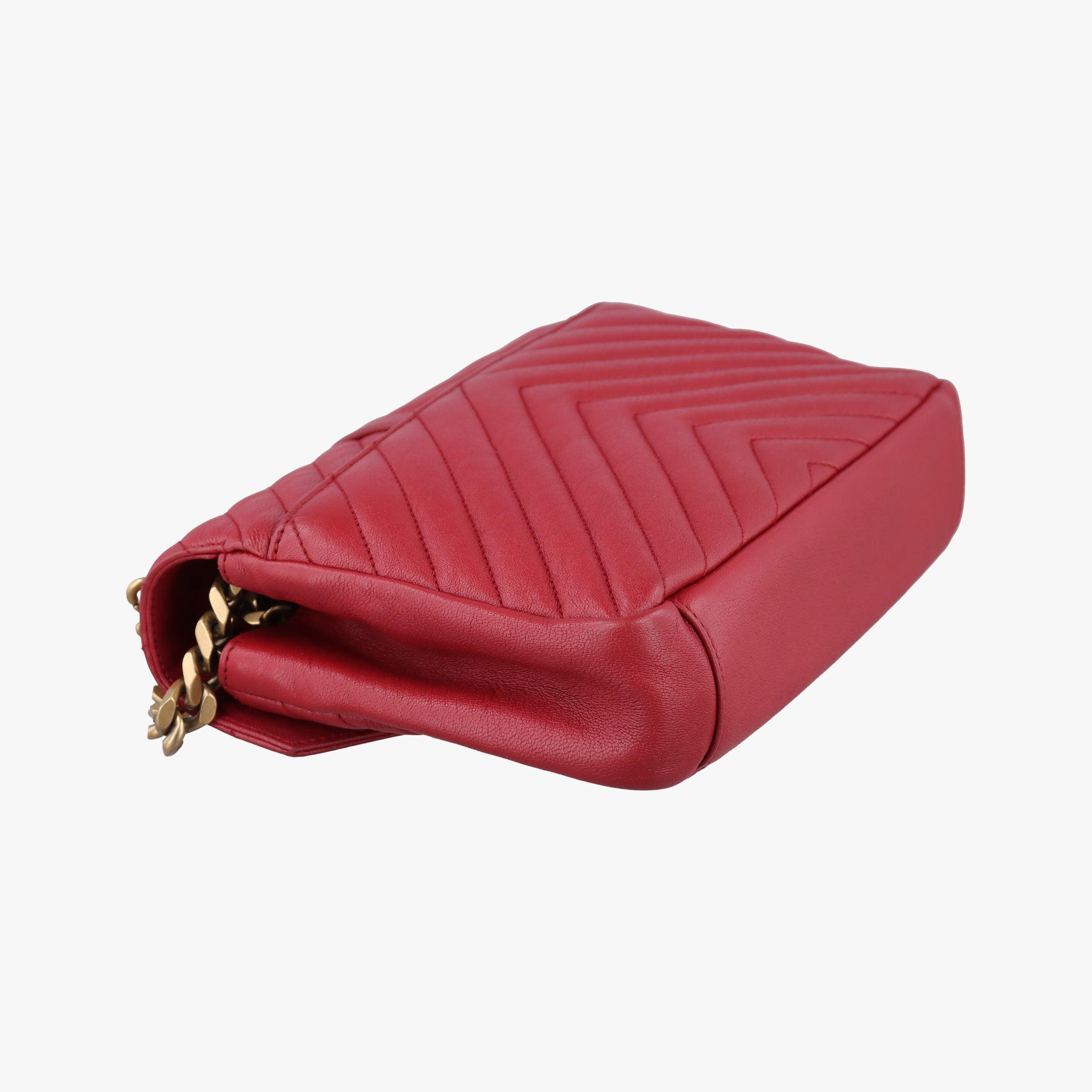 Vintage Yves Saint Laurent COLLEGE Red Leather 428056 shoulderbag | stylenewstar