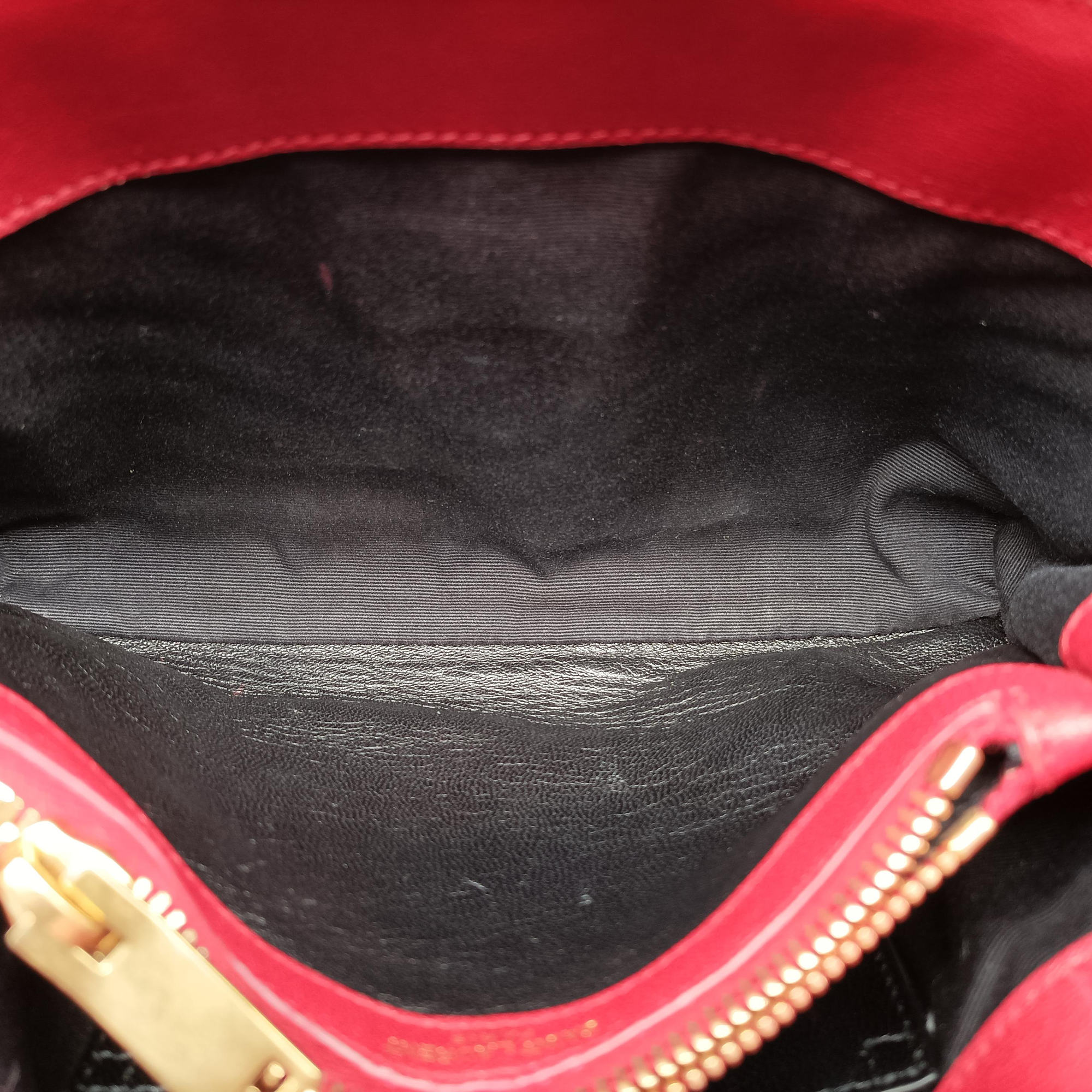 Vintage Yves Saint Laurent COLLEGE Red Leather 428056 shoulderbag | stylenewstar