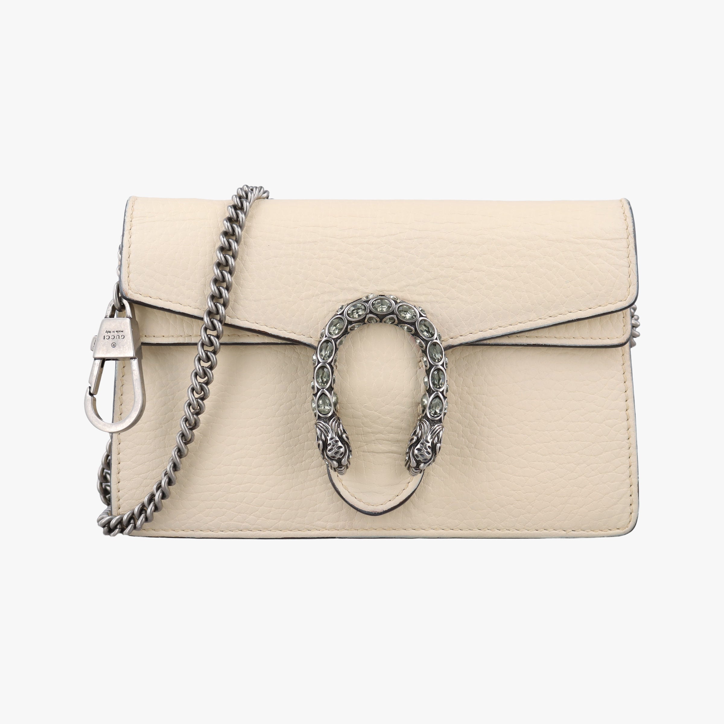 Pre-owned Gucci Dionysus White Leather 476432 shoulderbag | stylenewstar