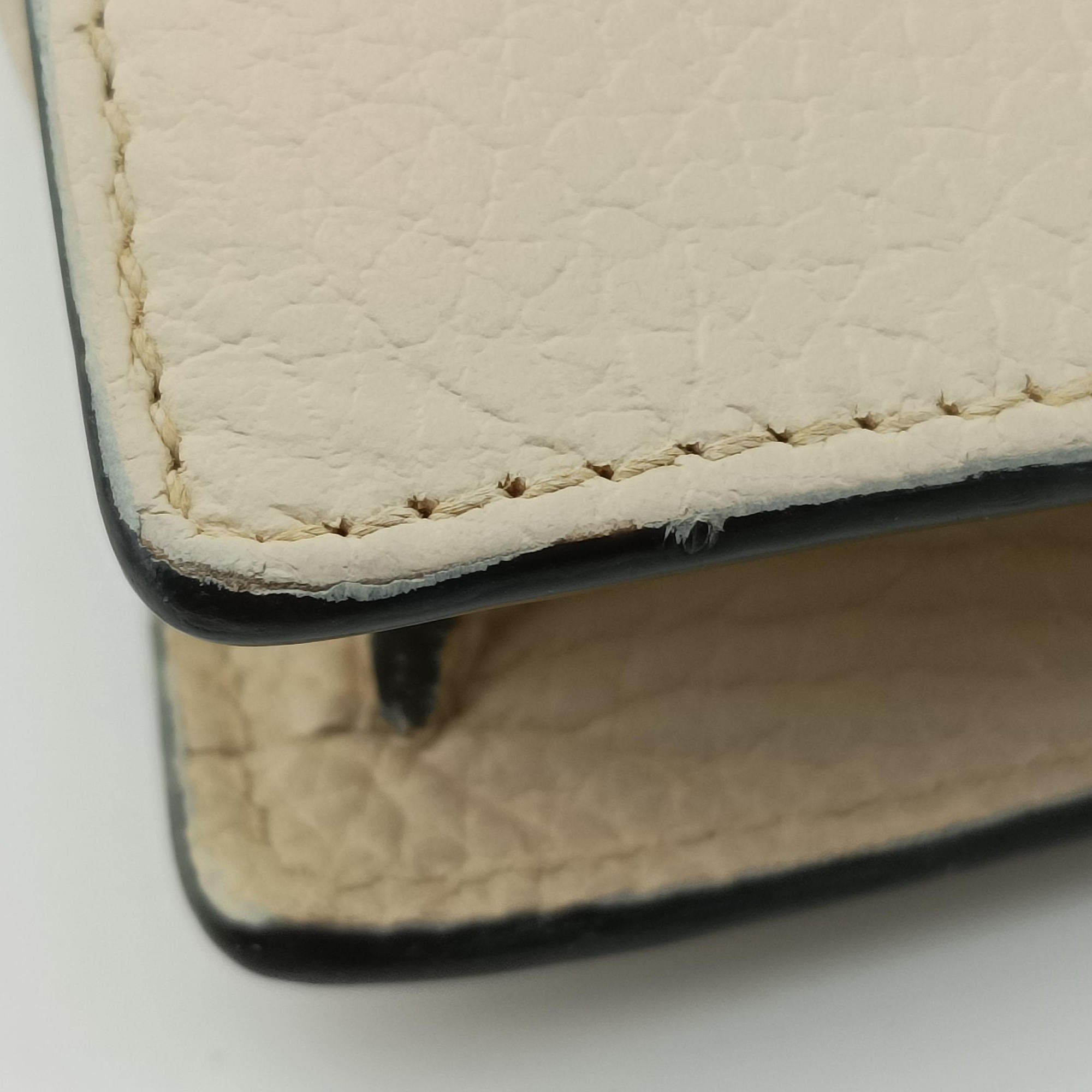 Pre-owned Gucci Dionysus White Leather 476432 shoulderbag | stylenewstar
