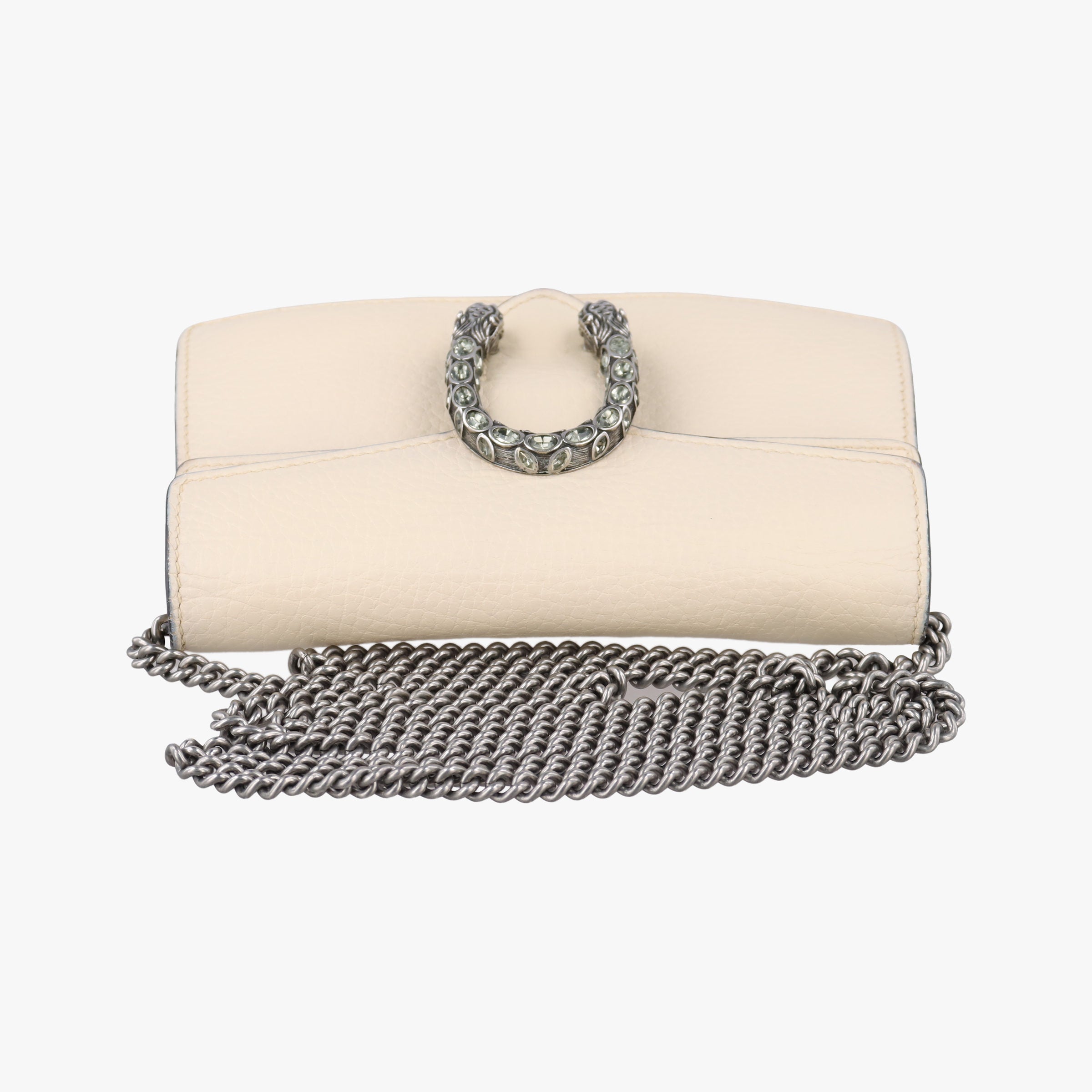 Pre-owned Gucci Dionysus White Leather 476432 shoulderbag | stylenewstar
