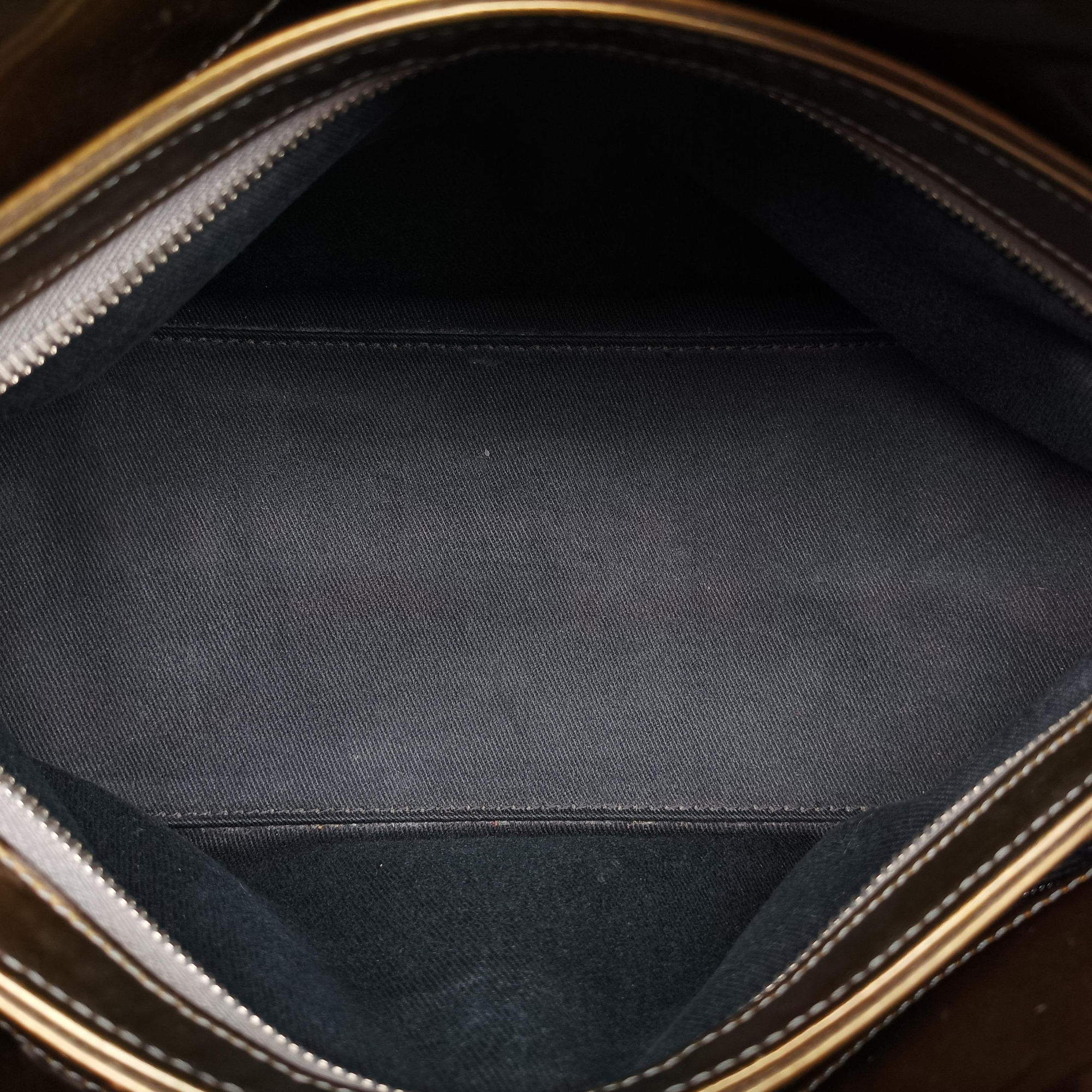 Secondhand Chanel Mademoiselle Bowling Golden×Multicolour Patent A49854 handbag | stylenewstar