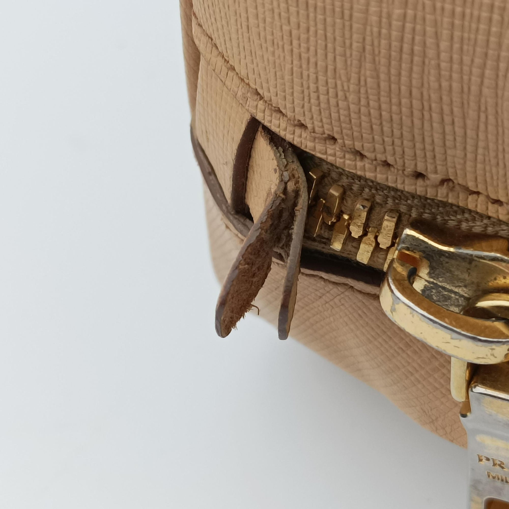 Secondhand Prada Promenade Beige SAFFIANO Leather BL0812 handbag | stylenewstar