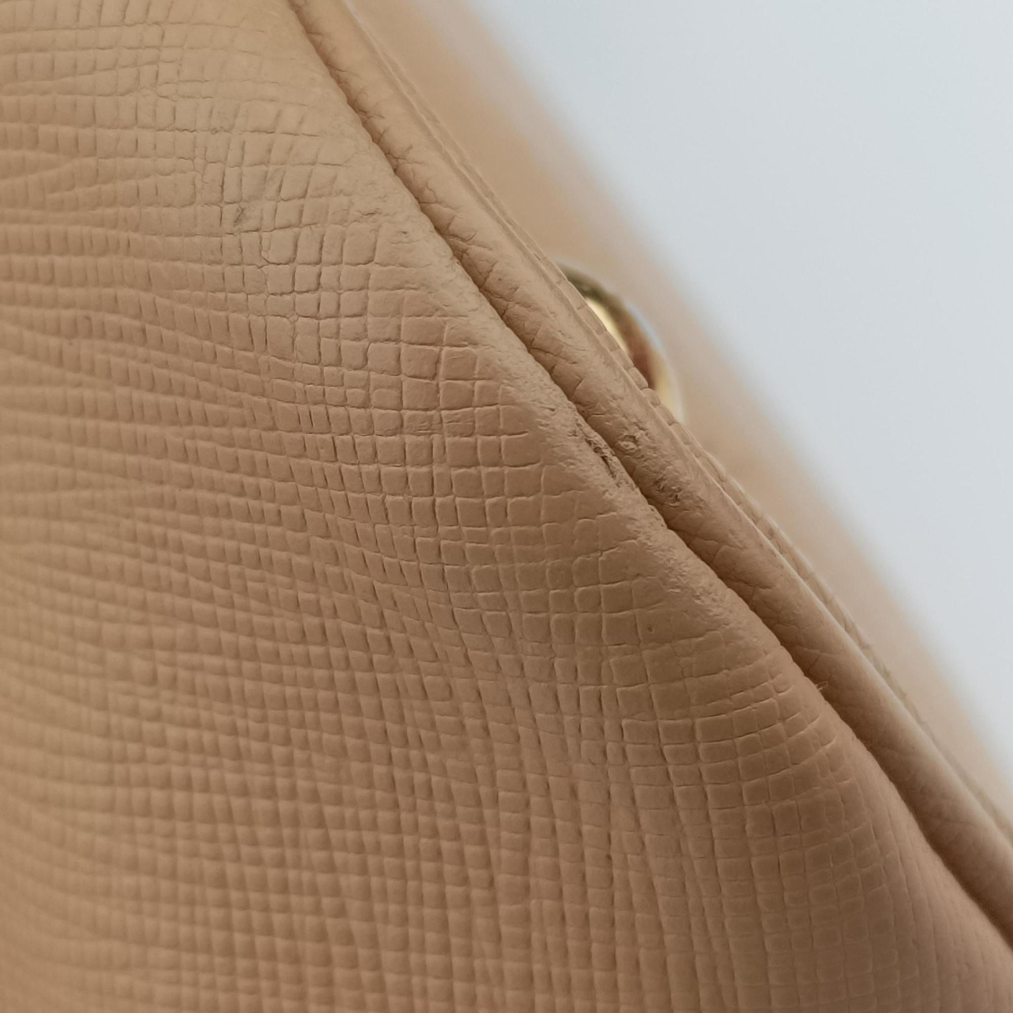 Secondhand Prada Promenade Beige SAFFIANO Leather BL0812 handbag | stylenewstar