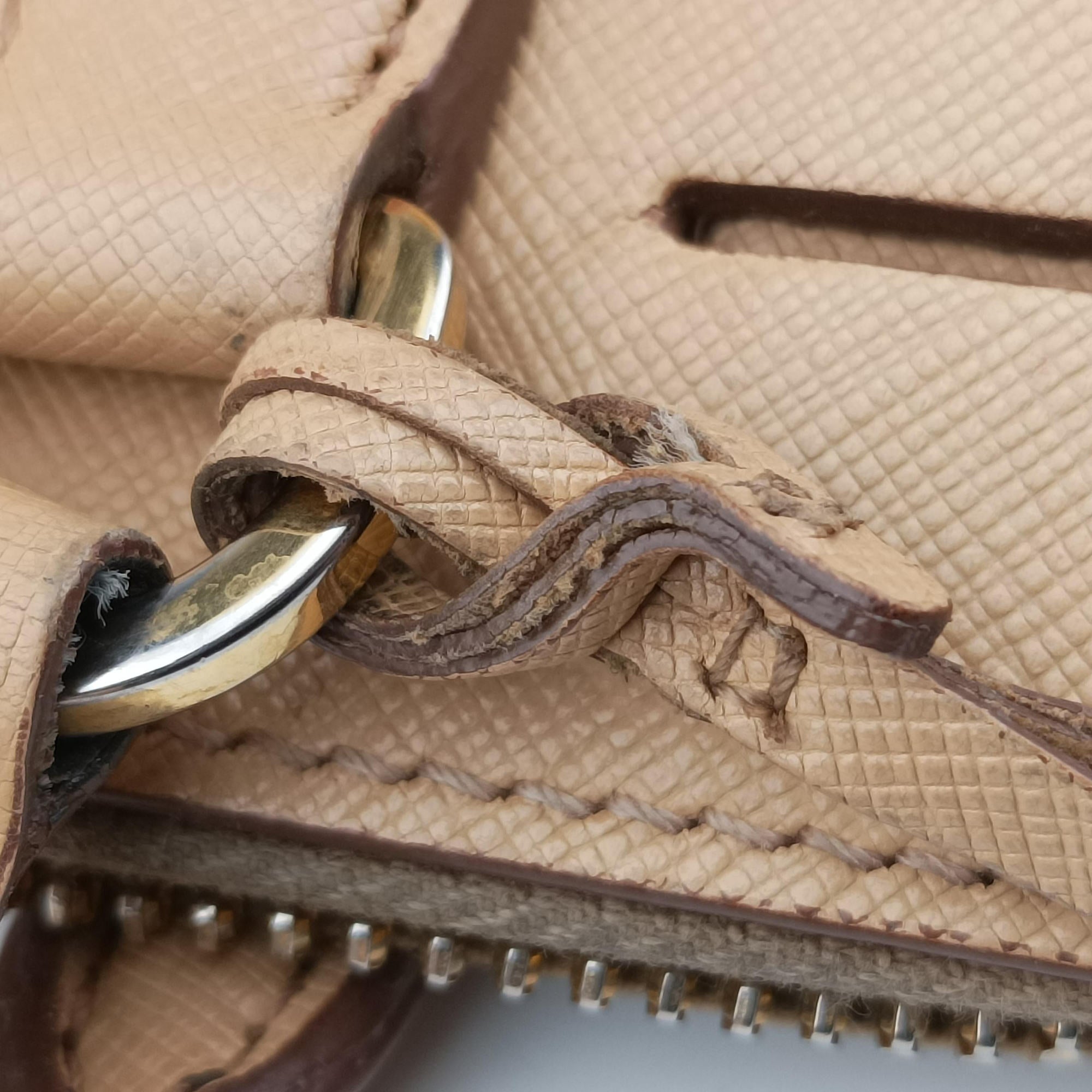 Secondhand Prada Promenade Beige SAFFIANO Leather BL0812 handbag | stylenewstar