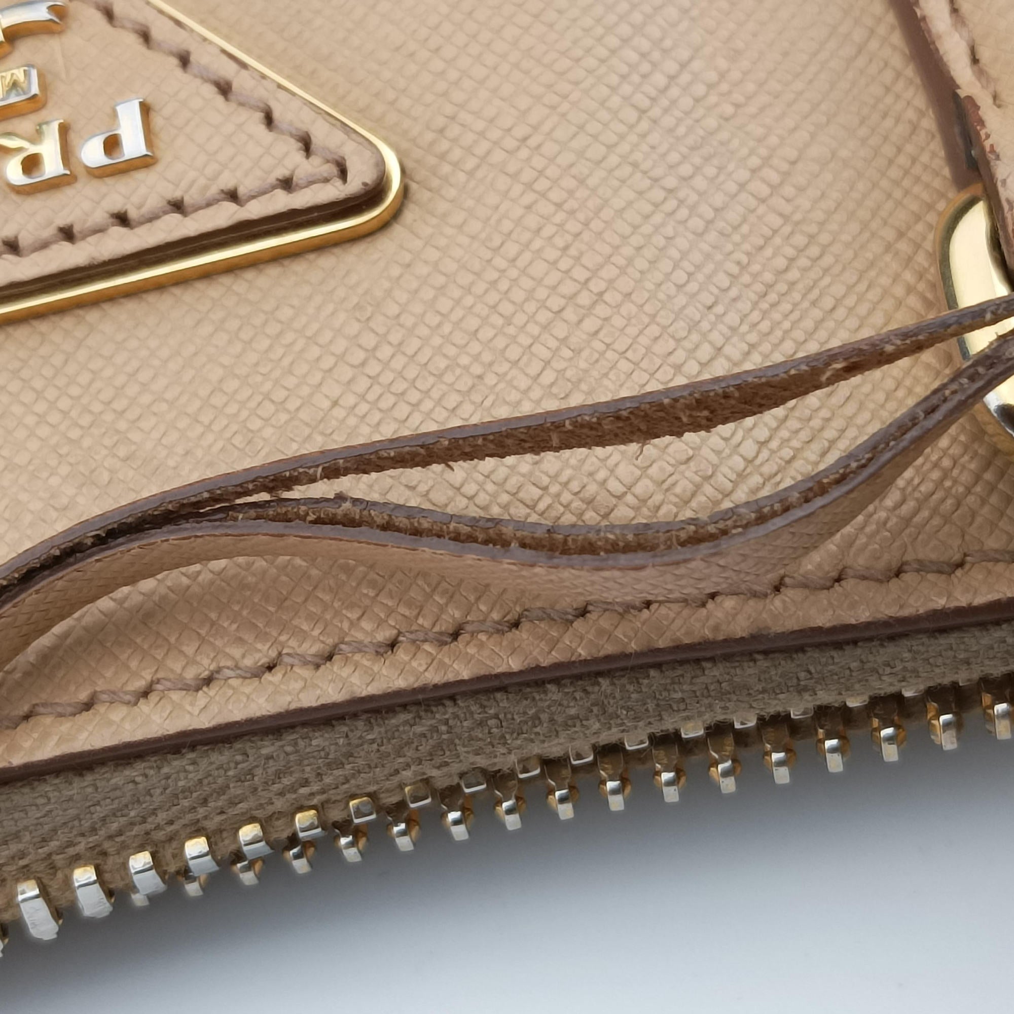Secondhand Prada Promenade Beige SAFFIANO Leather BL0812 handbag | stylenewstar