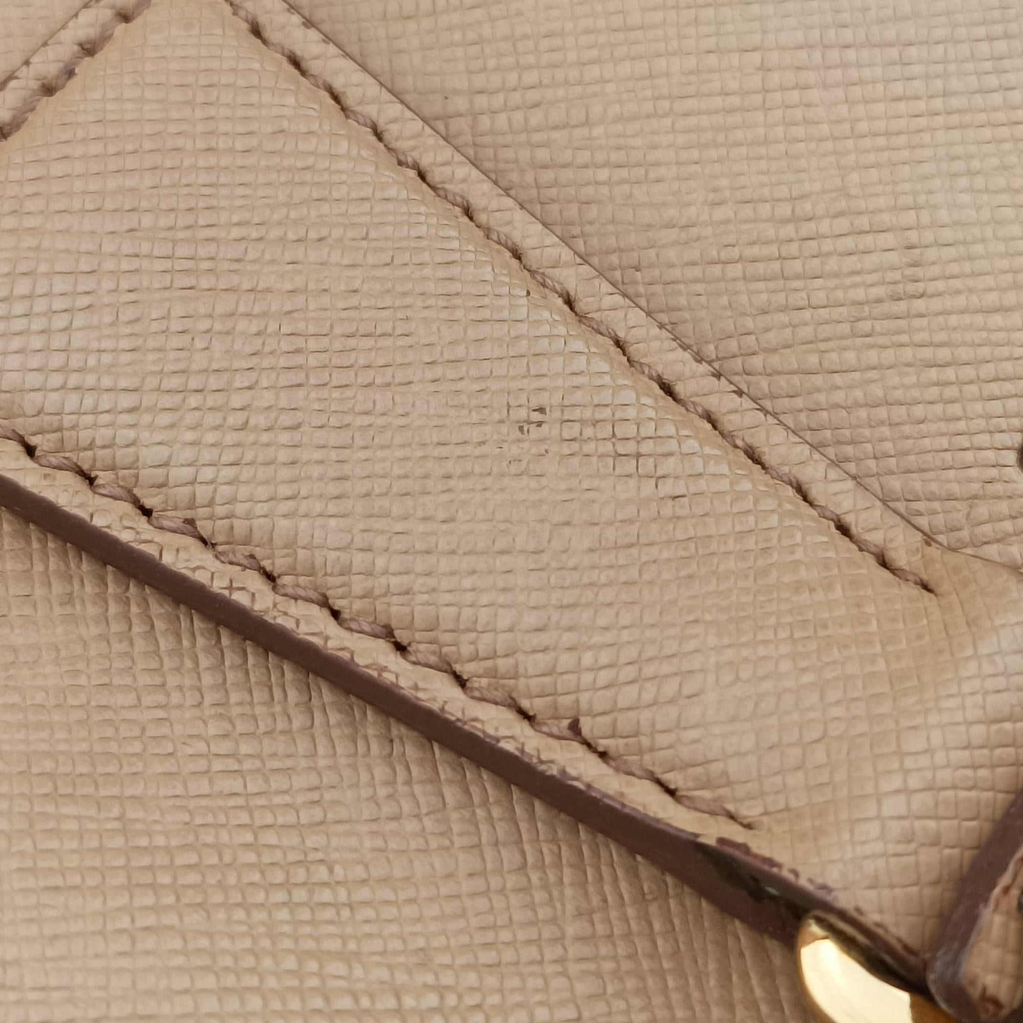 Secondhand Prada Promenade Beige SAFFIANO Leather BL0812 handbag | stylenewstar