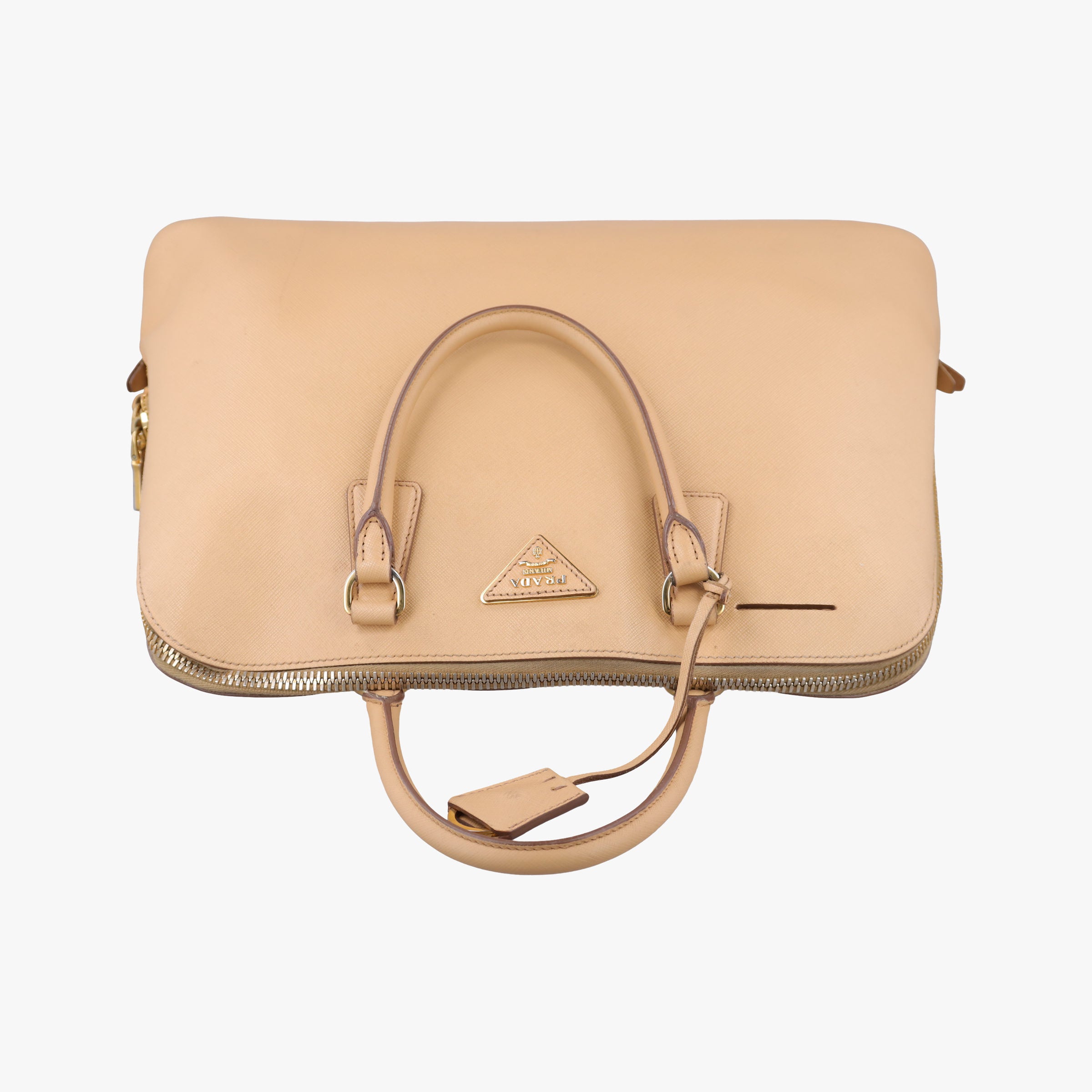 Secondhand Prada Promenade Beige SAFFIANO Leather BL0812 handbag | stylenewstar