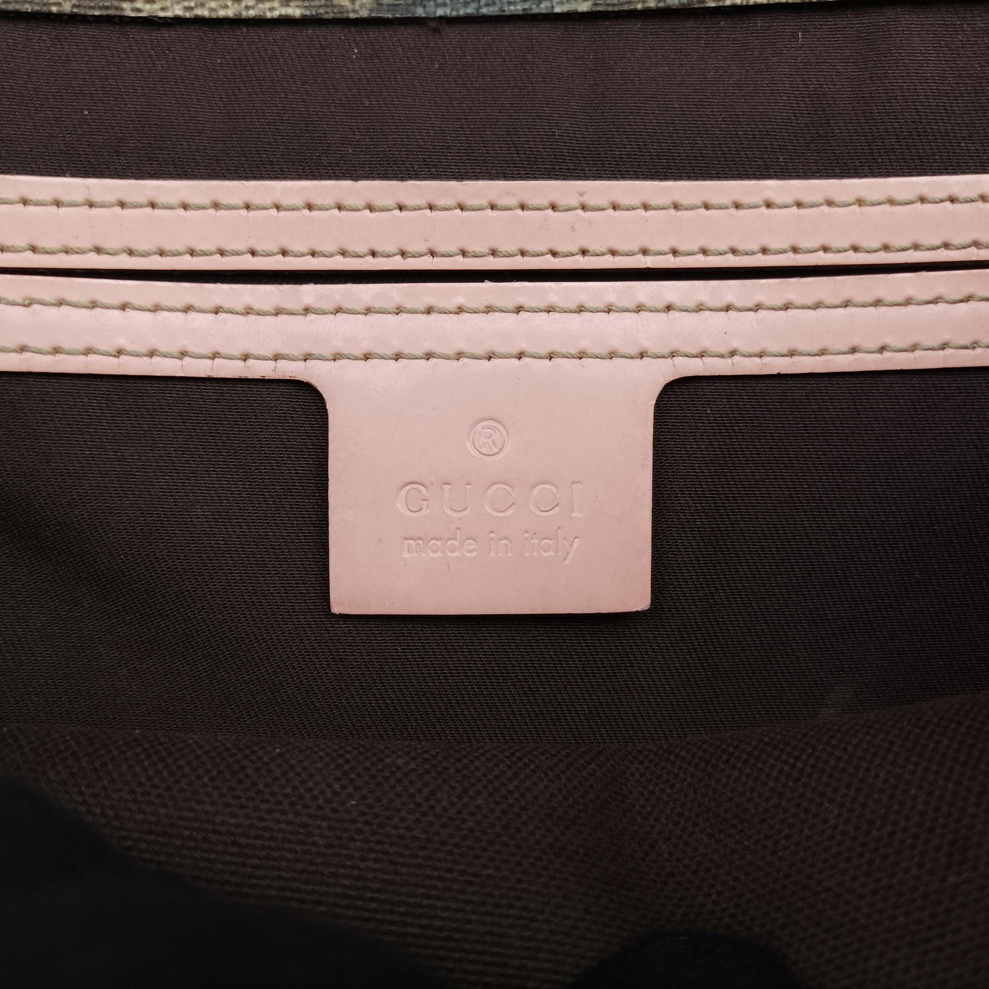 Pre-owned Gucci GG Plus Messenger Beige×Pink PVC coated canvas×Leather 201732 shoulderbag | stylenewstar
