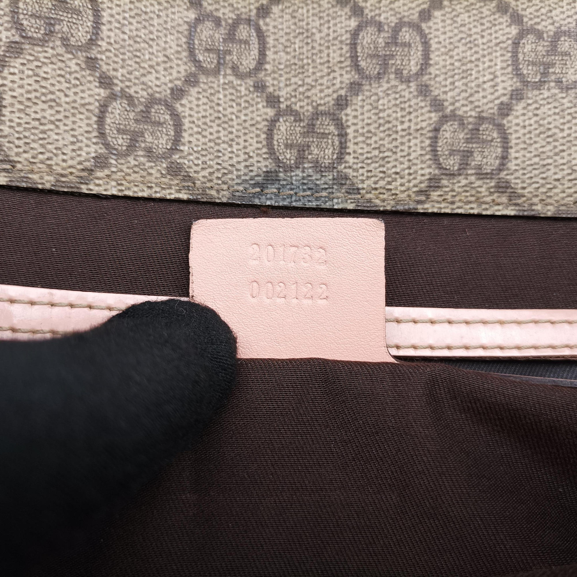 Pre-owned Gucci GG Plus Messenger Beige×Pink PVC coated canvas×Leather 201732 shoulderbag | stylenewstar