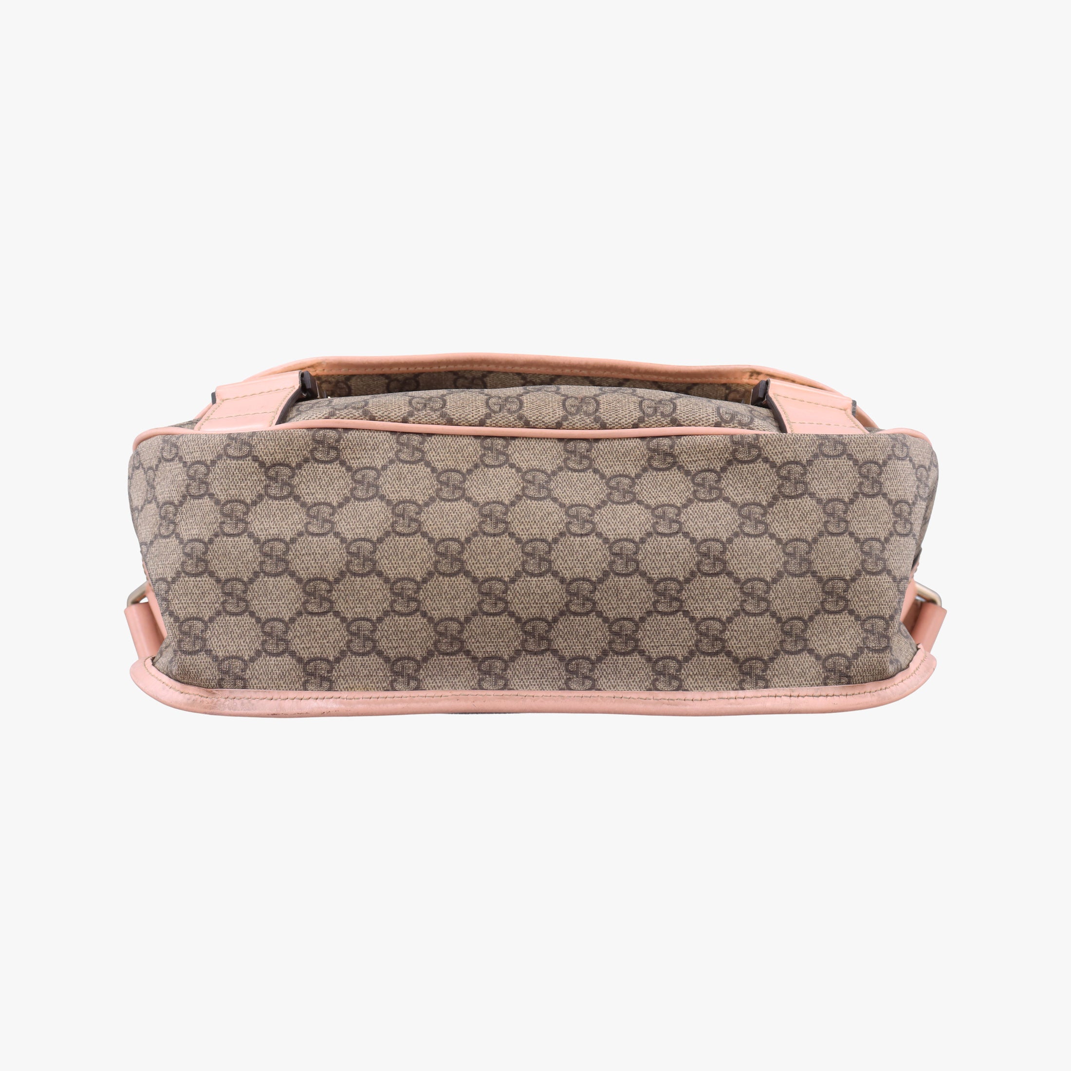Pre-owned Gucci GG Plus Messenger Beige×Pink PVC coated canvas×Leather 201732 shoulderbag | stylenewstar