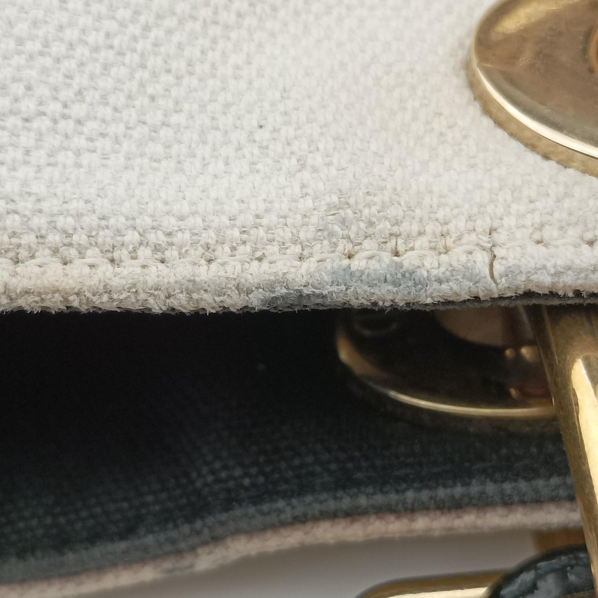 Secondhand Christian Dior Diorissimo White×multicolor Canvas  handbag | stylenewstar
