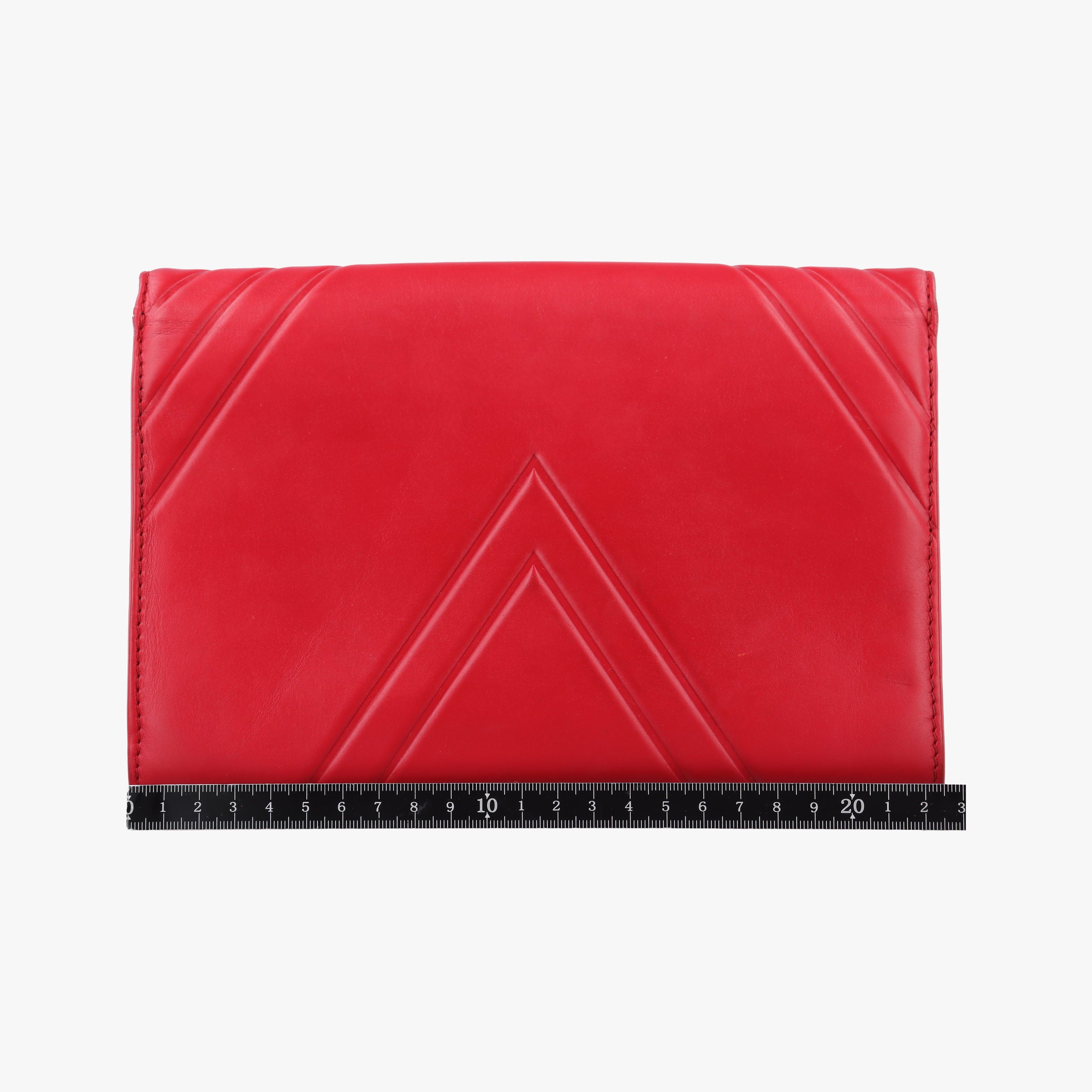 Pre-owned Louis Vuitton Pochette Louise Airy V Red leather m54230 shoulderbag | stylenewstar