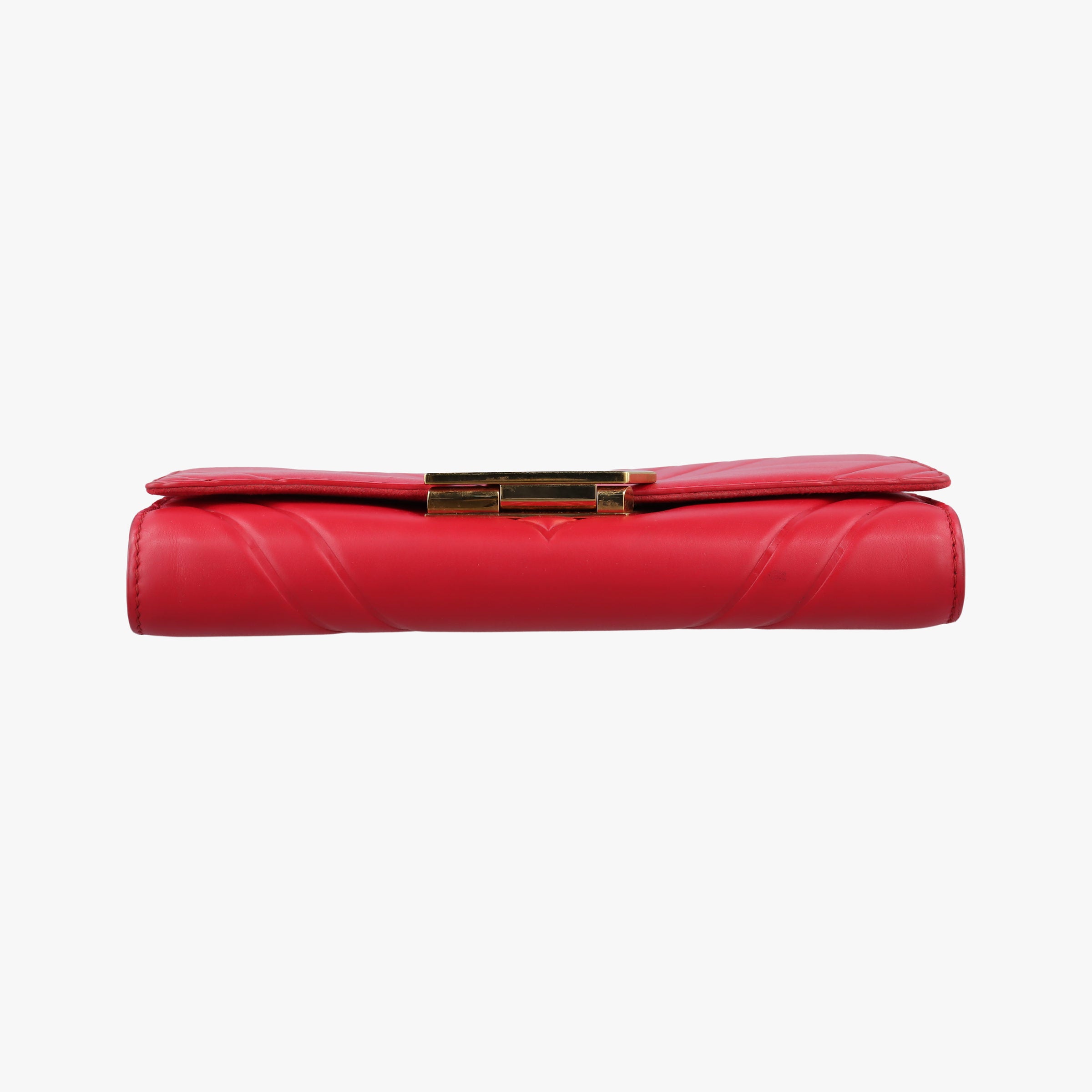 Pre-owned Louis Vuitton Pochette Louise Airy V Red leather m54230 shoulderbag | stylenewstar