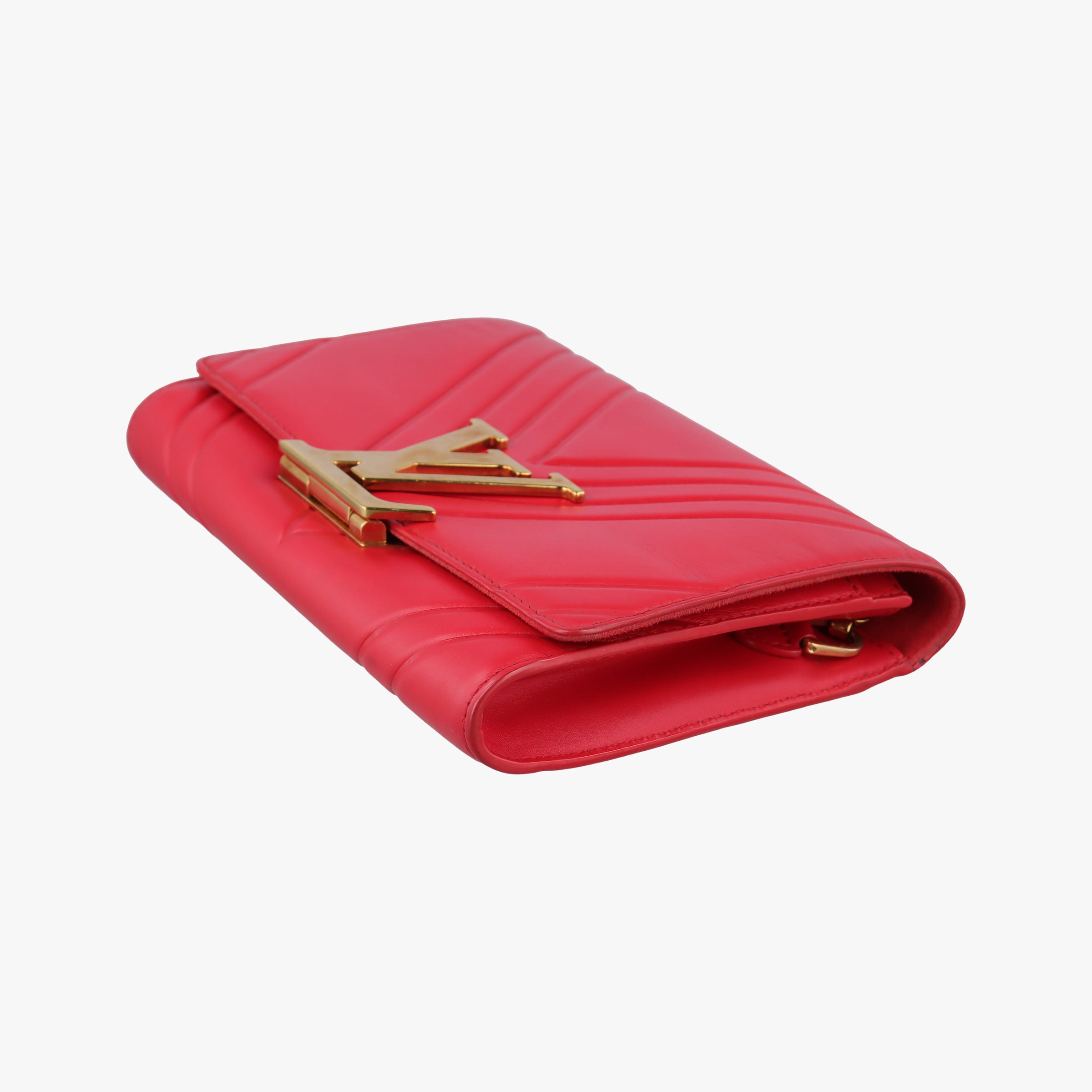 Pre-owned Louis Vuitton Pochette Louise Airy V Red leather m54230 shoulderbag | stylenewstar