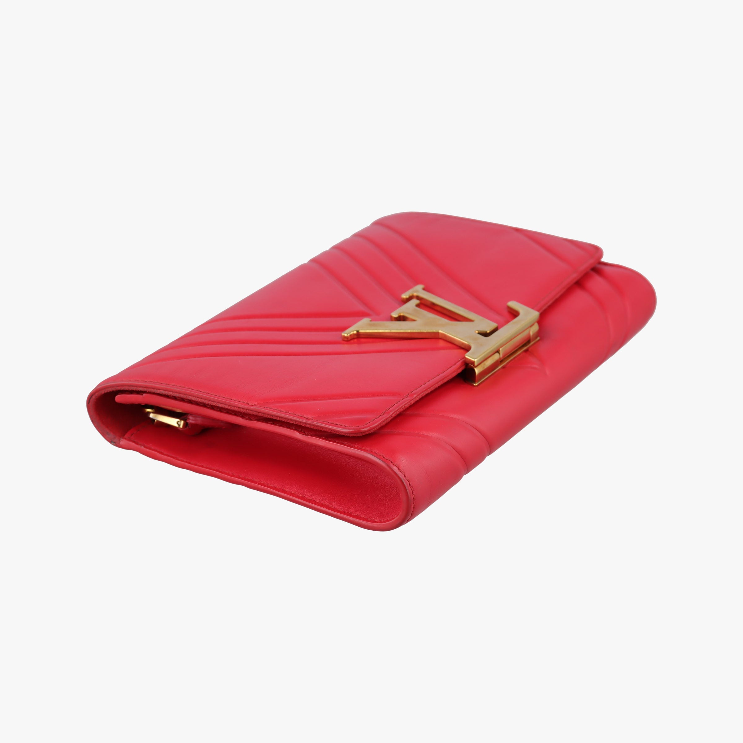 Pre-owned Louis Vuitton Pochette Louise Airy V Red leather m54230 shoulderbag | stylenewstar