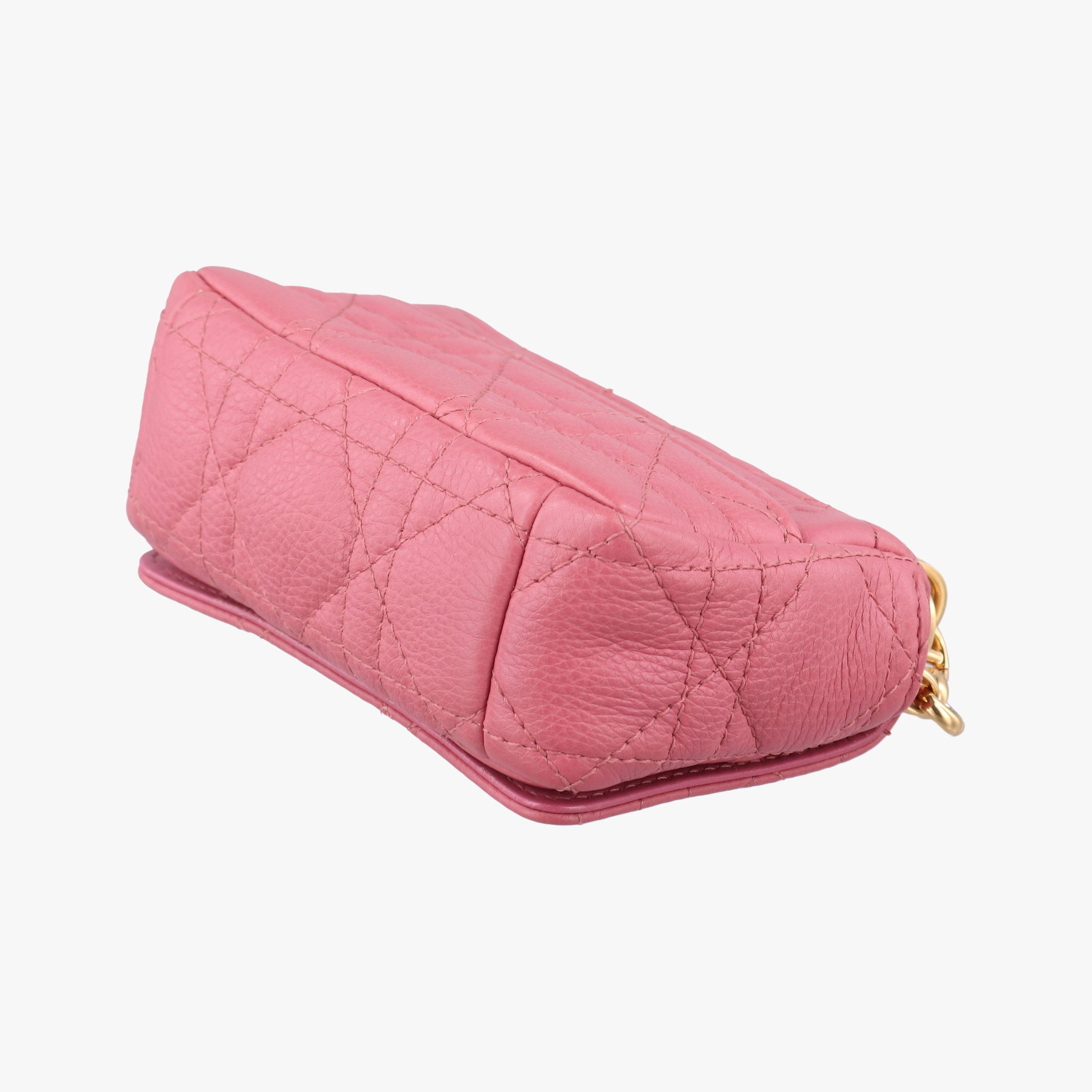 Vintage Christian Dior Caro micro Pink Leather  shoulderbag | stylenewstar