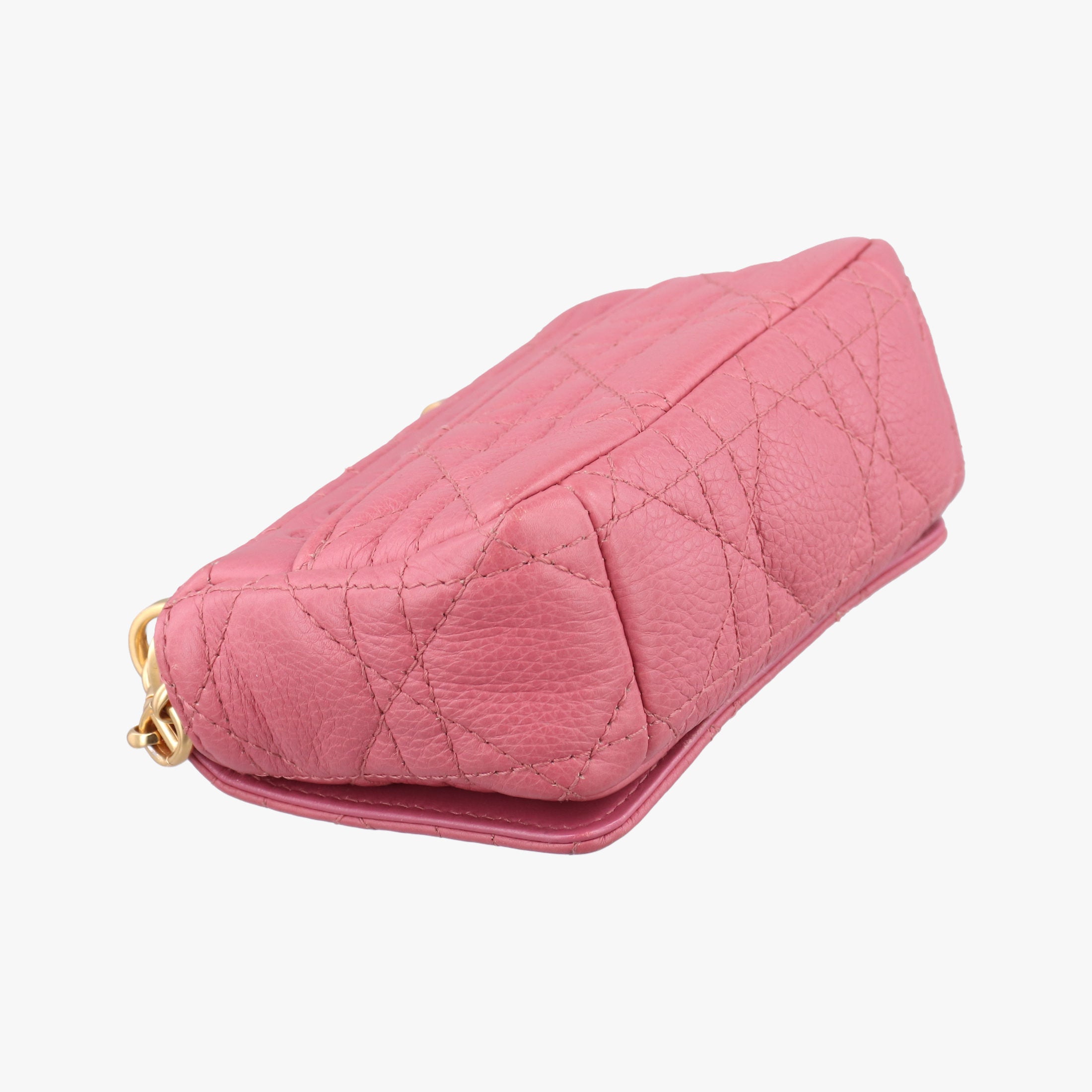Vintage Christian Dior Caro micro Pink Leather  shoulderbag | stylenewstar
