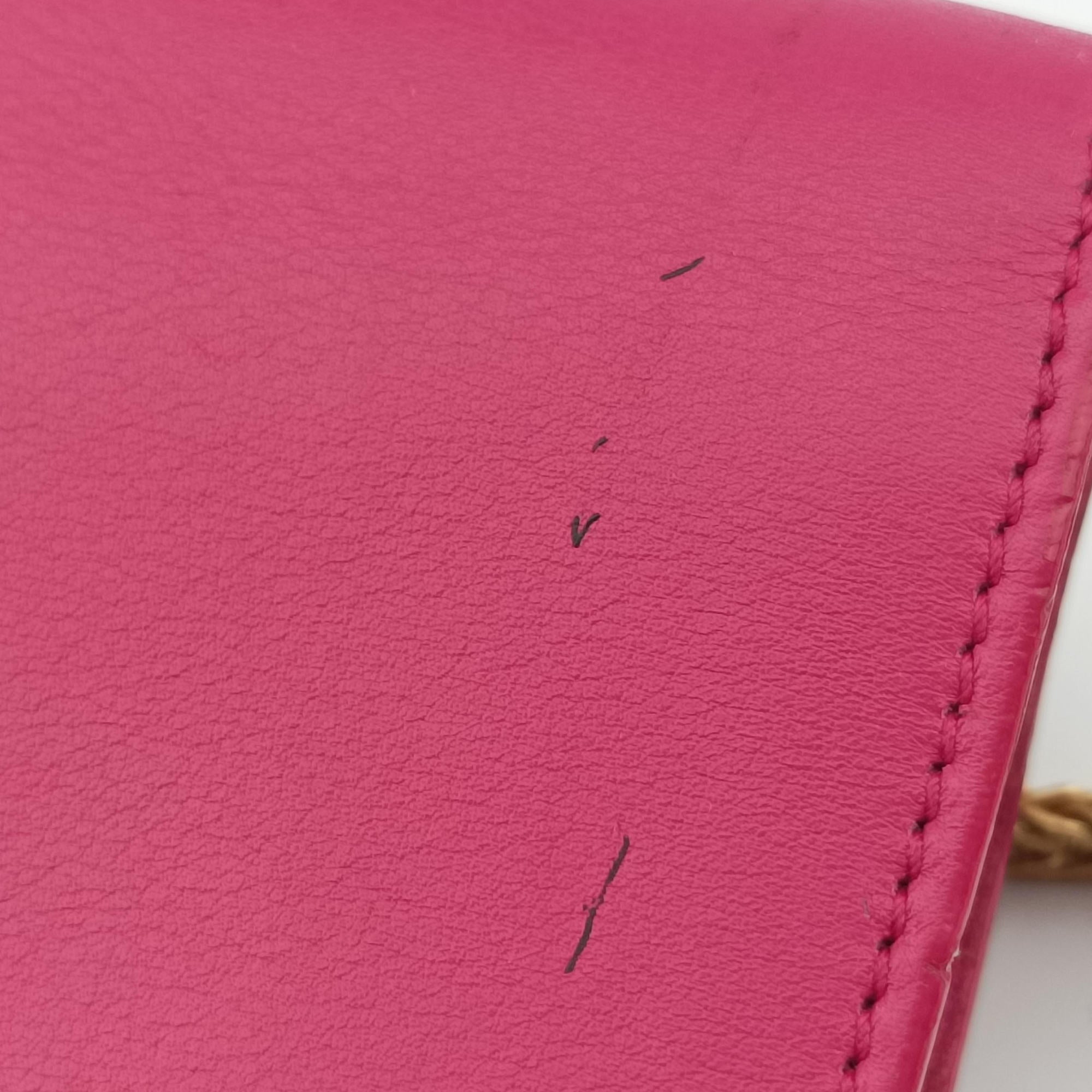 Pre-owned Yves Saint Laurent Mini Y Line Rose Leather 311215 shoulderbag | stylenewstar