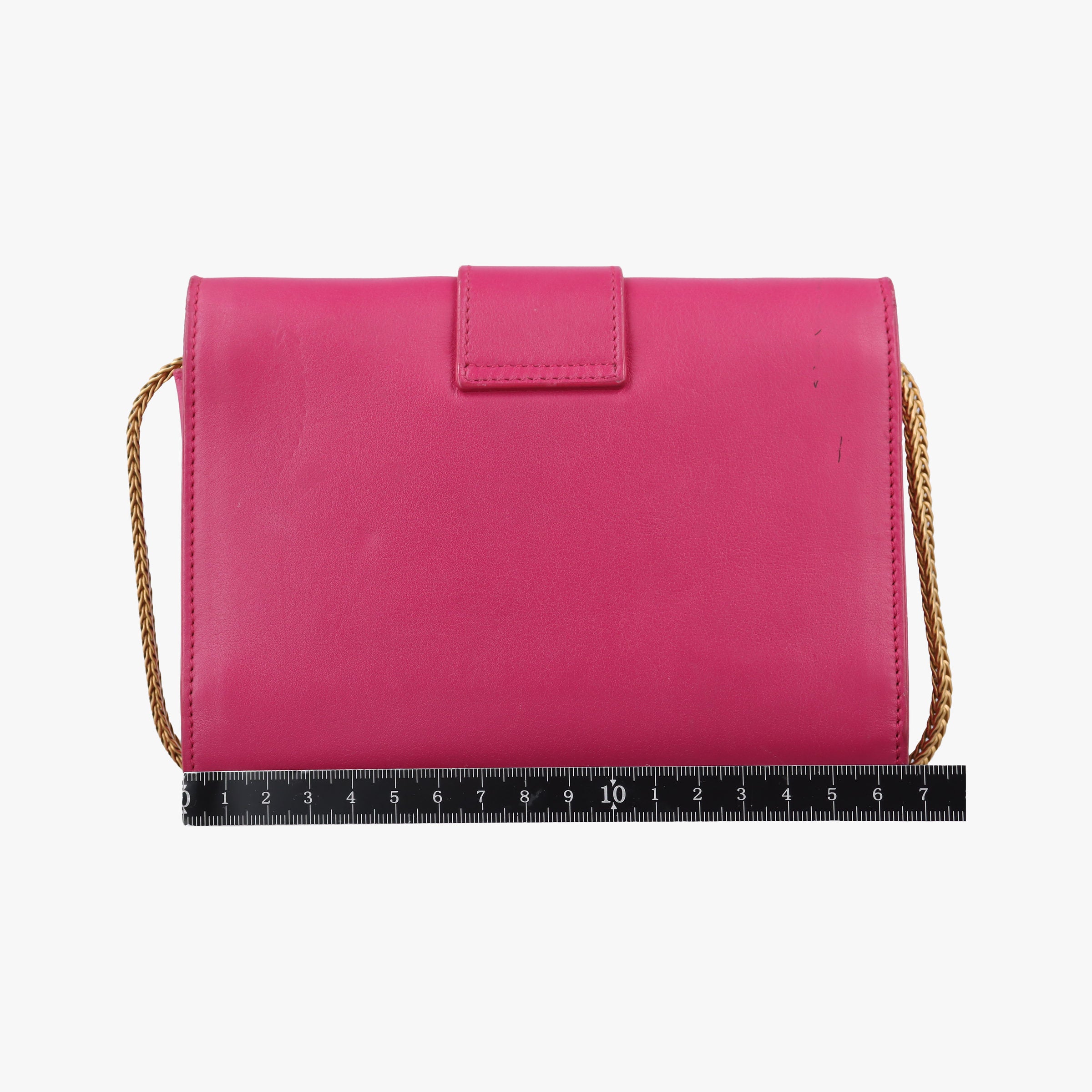 Pre-owned Yves Saint Laurent Mini Y Line Rose Leather 311215 shoulderbag | stylenewstar