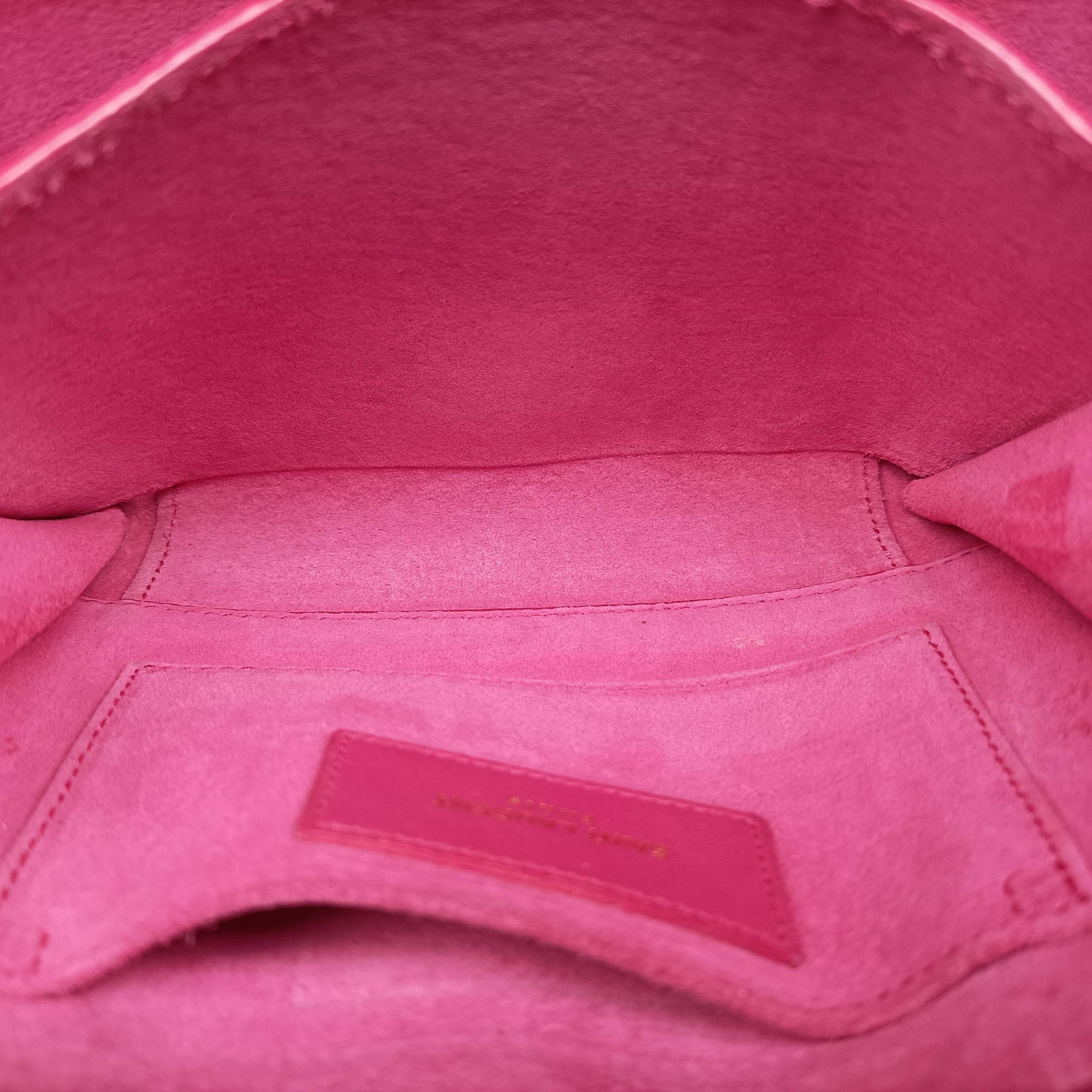 Pre-owned Yves Saint Laurent Mini Y Line Rose Leather 311215 shoulderbag | stylenewstar