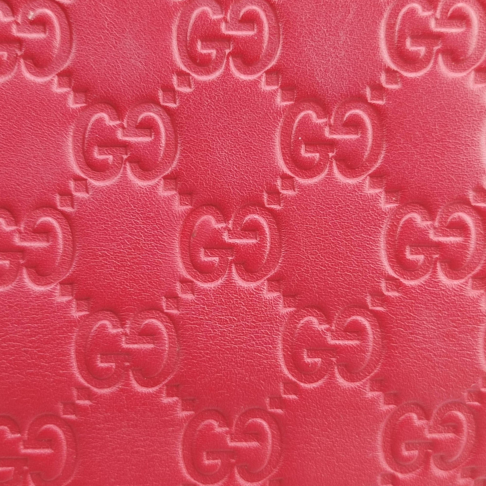 Secondhand Gucci Guccissima Red Leather 453773 handbag | stylenewstar
