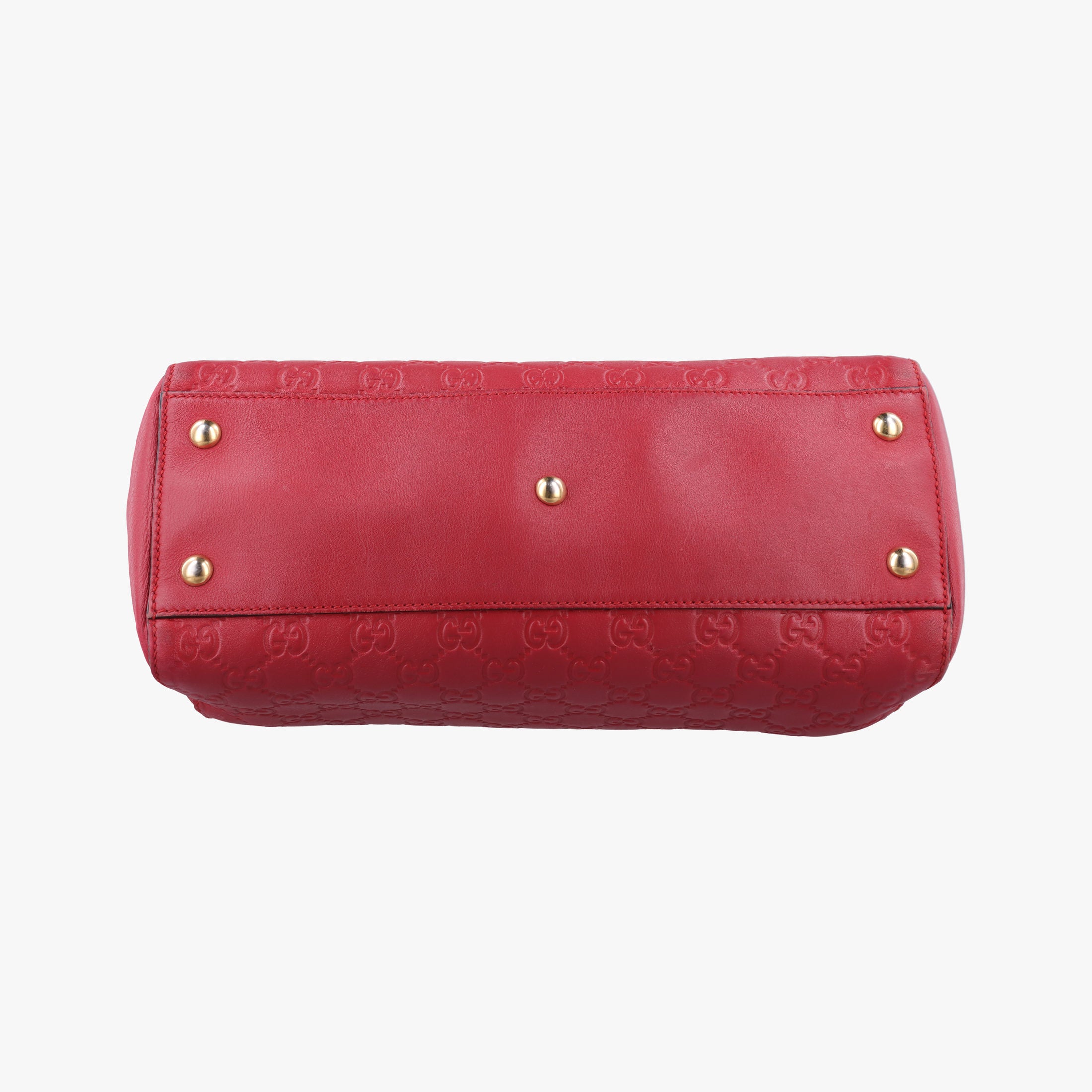 Secondhand Gucci Guccissima Red Leather 453773 handbag | stylenewstar