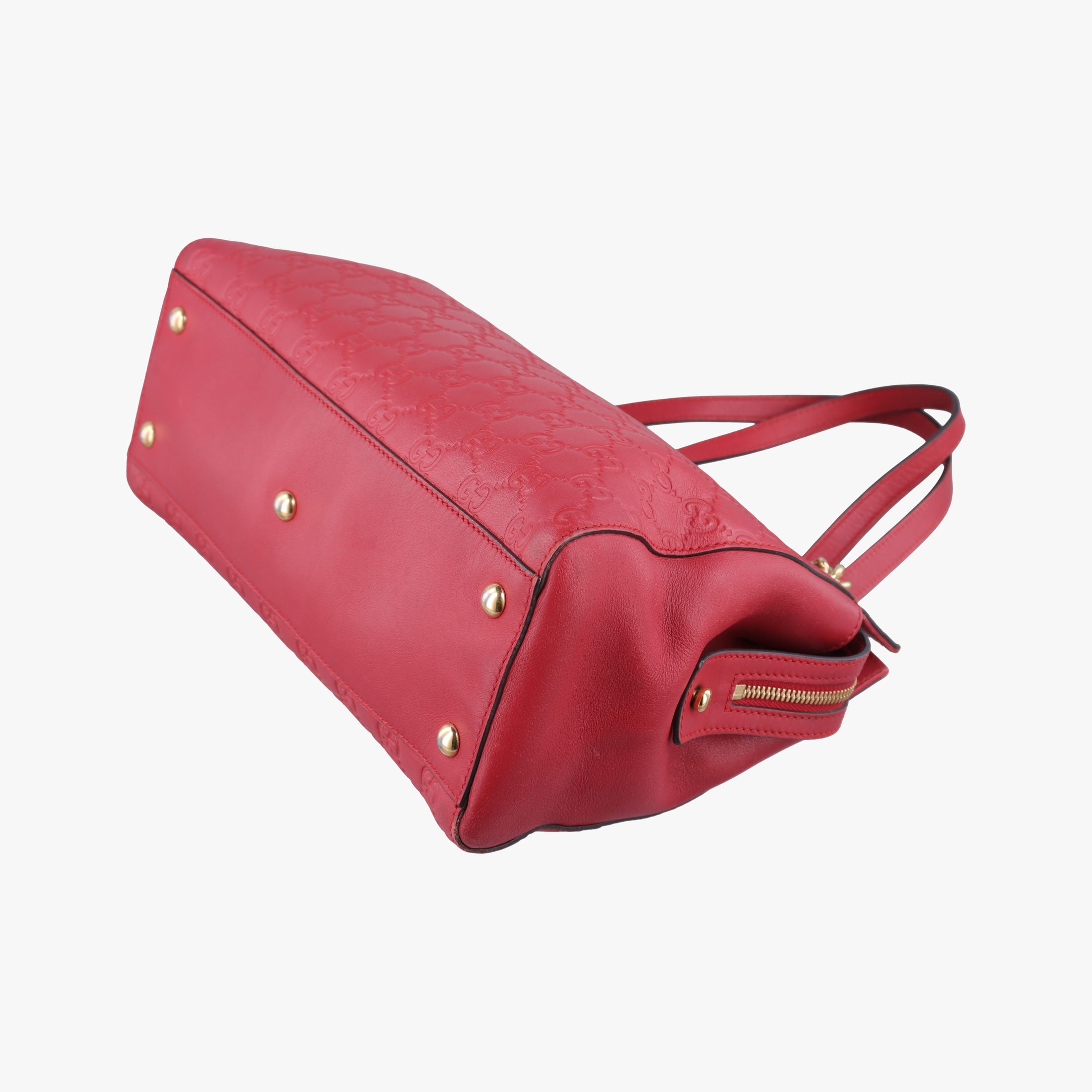 Secondhand Gucci Guccissima Red Leather 453773 handbag | stylenewstar