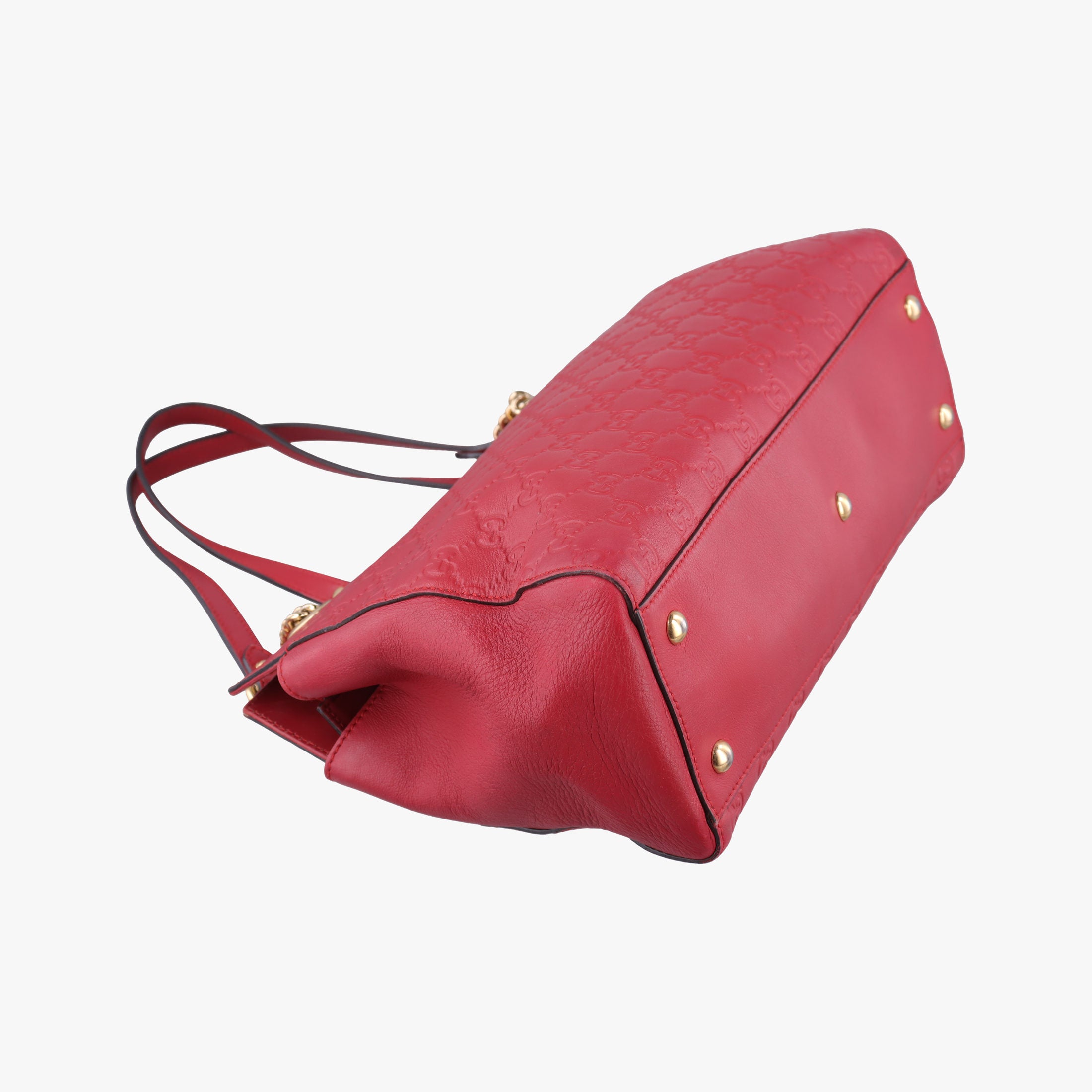 Secondhand Gucci Guccissima Red Leather 453773 handbag | stylenewstar