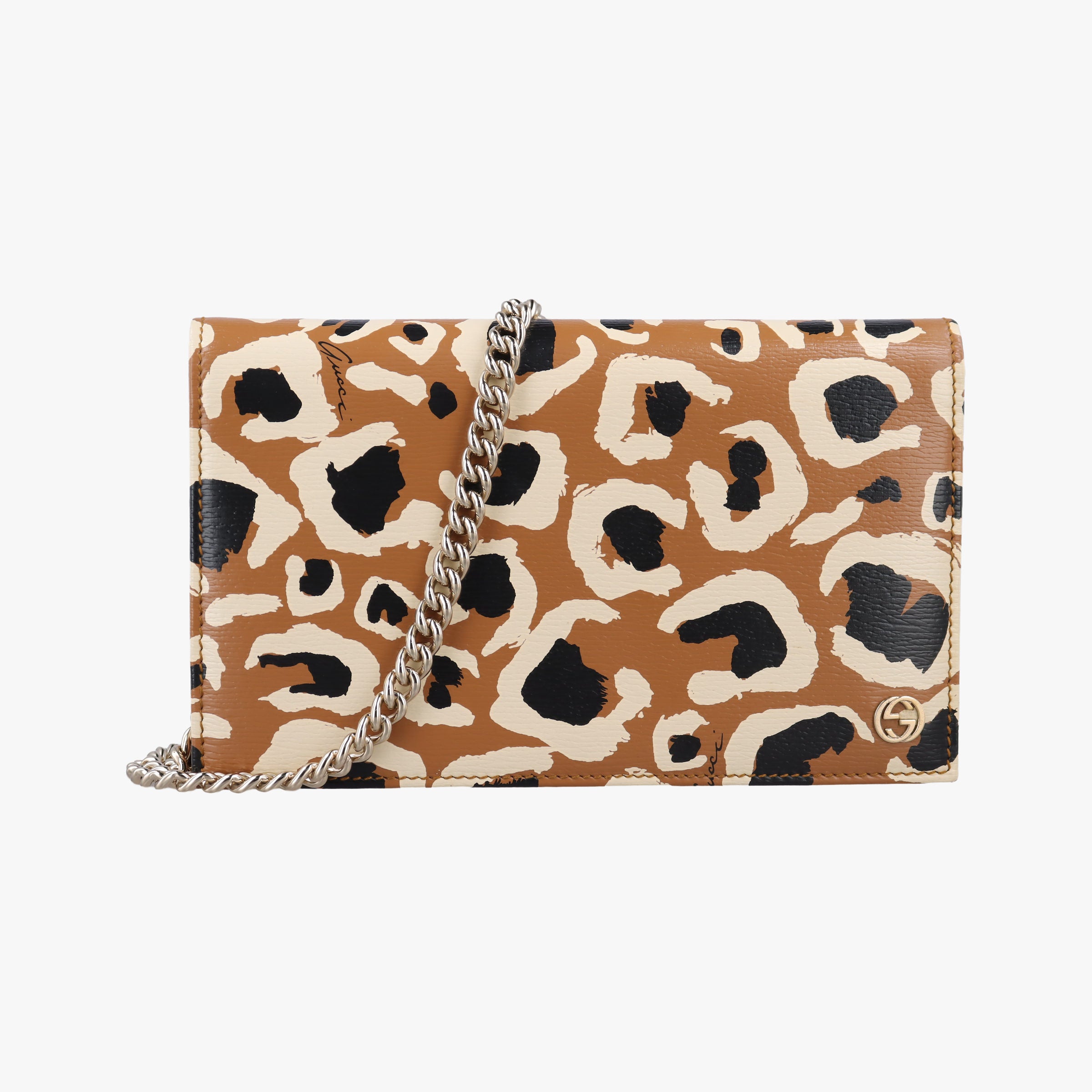 Vintage Gucci GG Betty Leopard Print beige×Multicolour Leather 354697 shoulderbag | stylenewstar